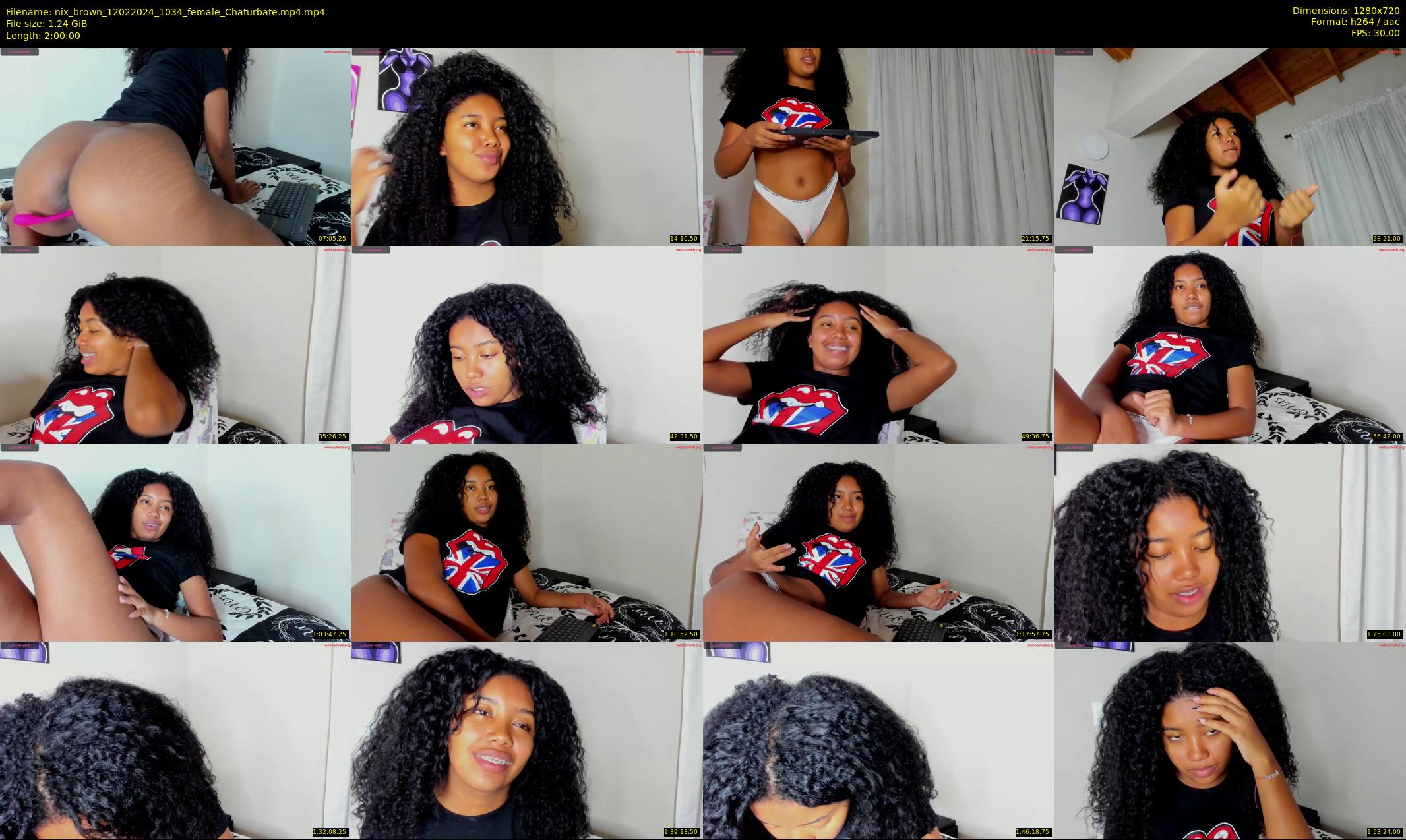 nix_brown — 120 minute Chaturbate female cam show recording, 720p, Feb 12, 2024