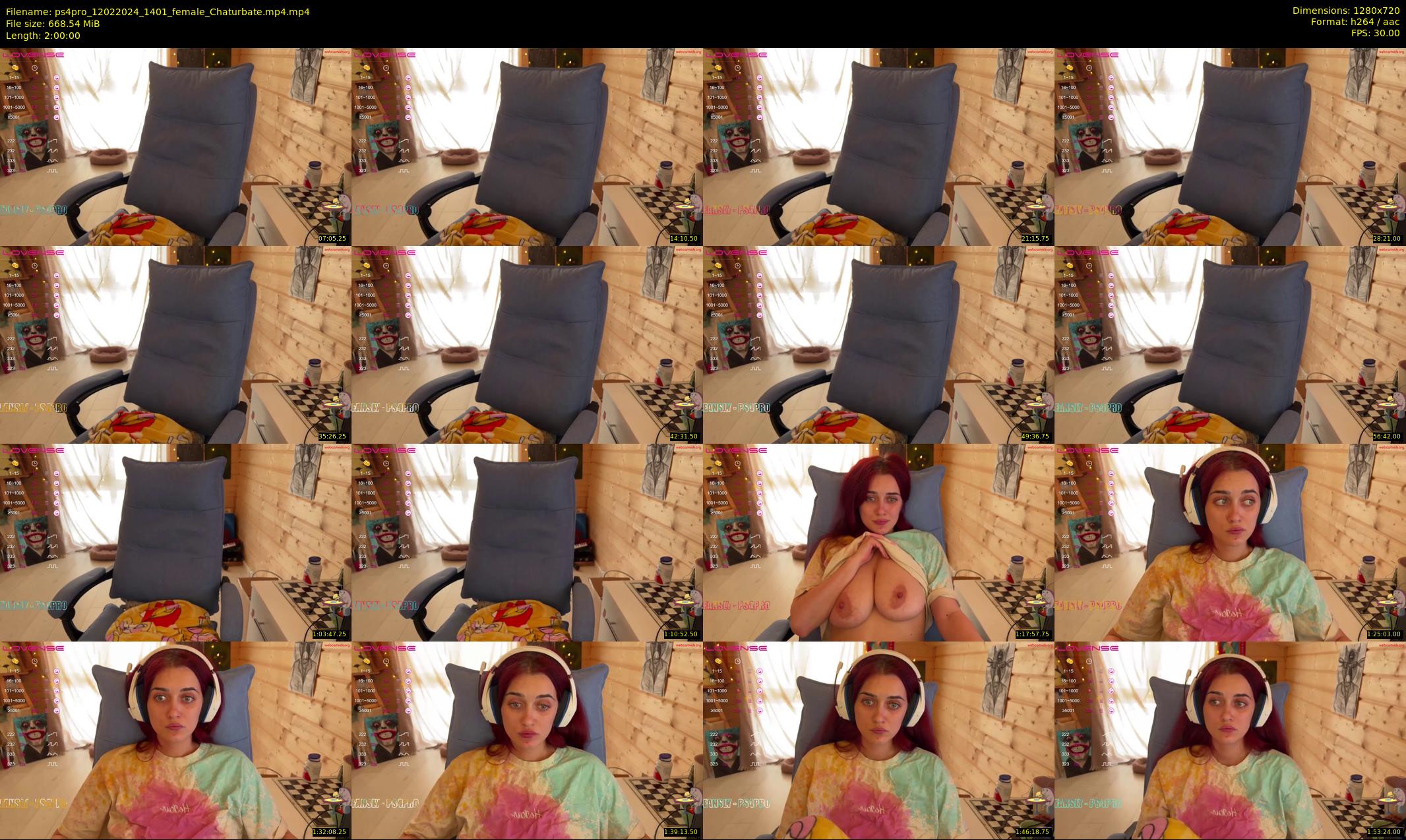 ps4pro — 120 minute Chaturbate female cam show recording, 720p, Feb 12, 2024