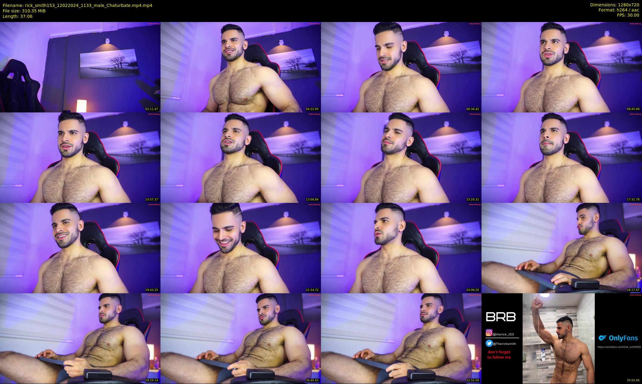rick_smith153 — 38 minute Chaturbate male cam show recording, 720p, Feb 12, 2024
