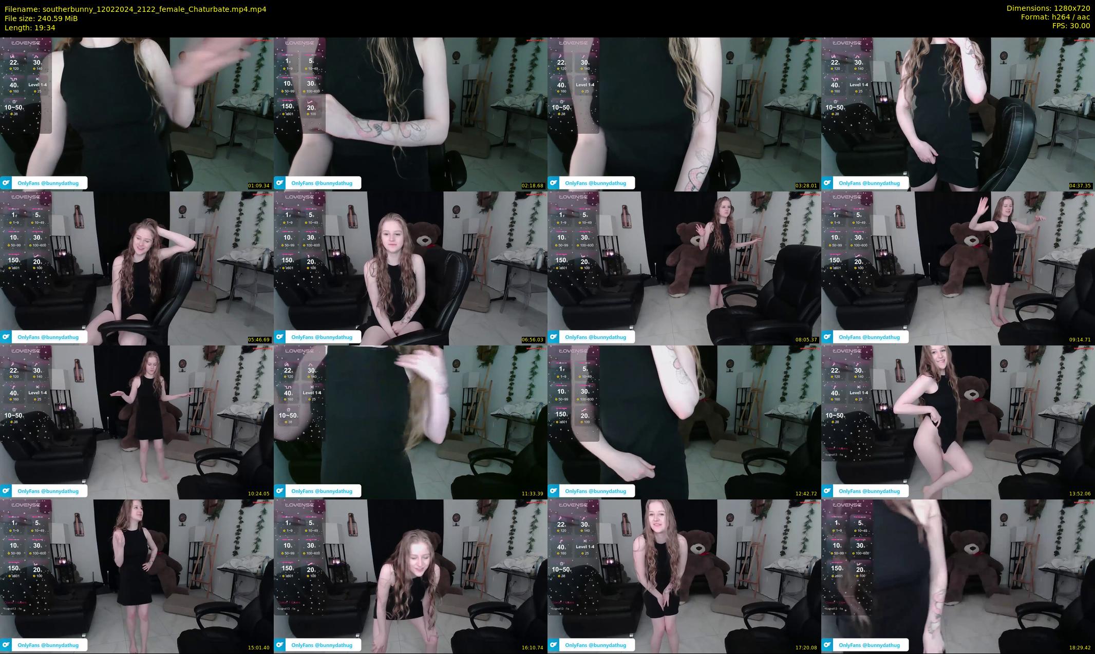 southerbunny — 20 minute Chaturbate female cam show recording, 720p, Feb 12, 2024