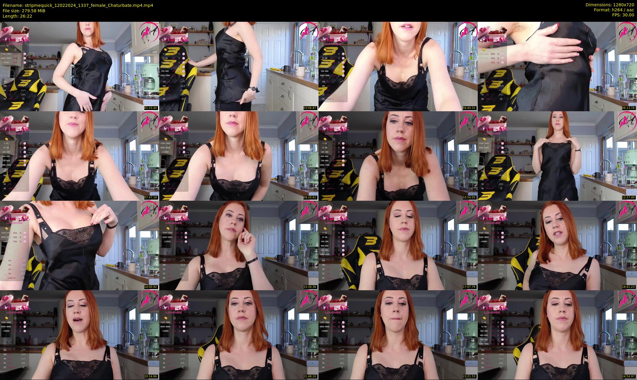 stripmequick — 27 minute Chaturbate female cam show recording, 720p, Feb 12, 2024
