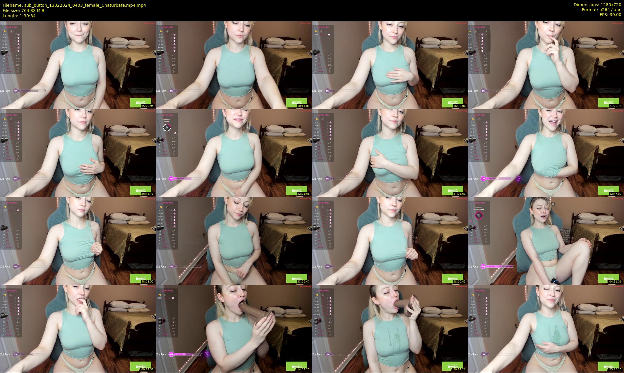 sub_button — 91 minute Chaturbate female cam show recording, 720p, Feb 13, 2024
