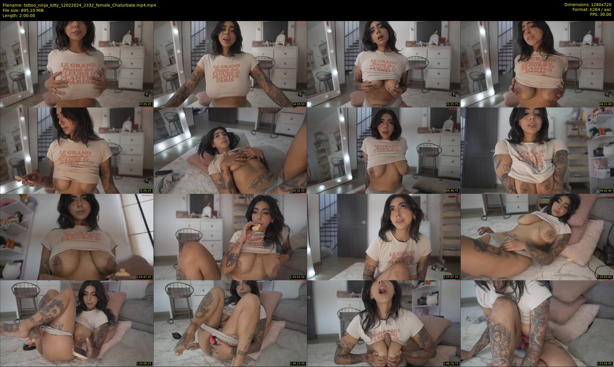 tattoo_ninja_kitty — 120 minute Chaturbate female cam show recording, 720p, Feb 12, 2024