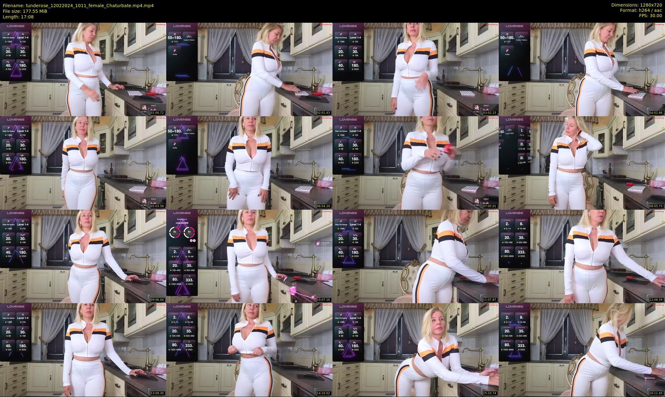 tunderose — 18 minute Chaturbate female cam show recording, 720p, Feb 12, 2024