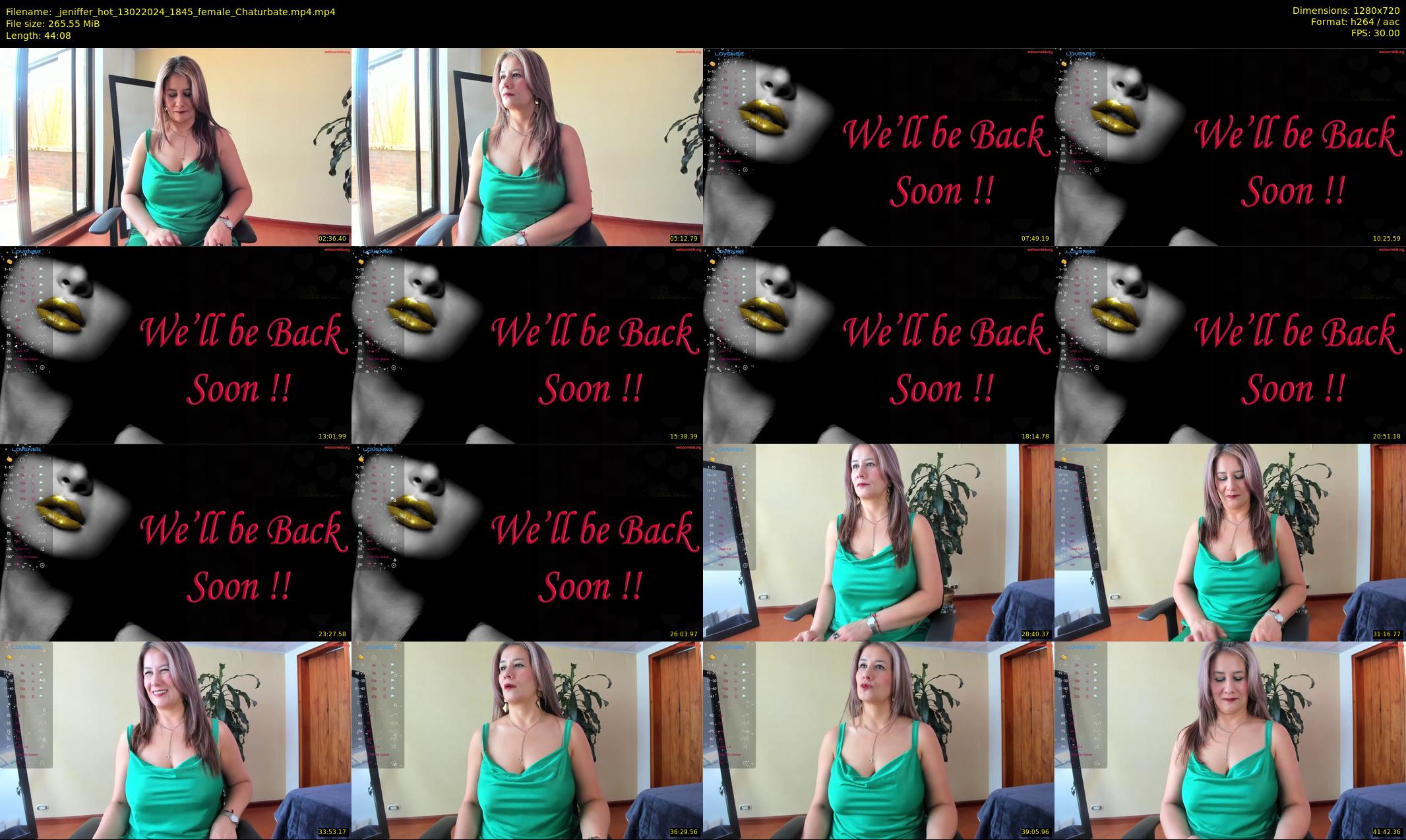 _jeniffer_hot — 45 minute Chaturbate female cam show recording, 720p, Feb 13, 2024