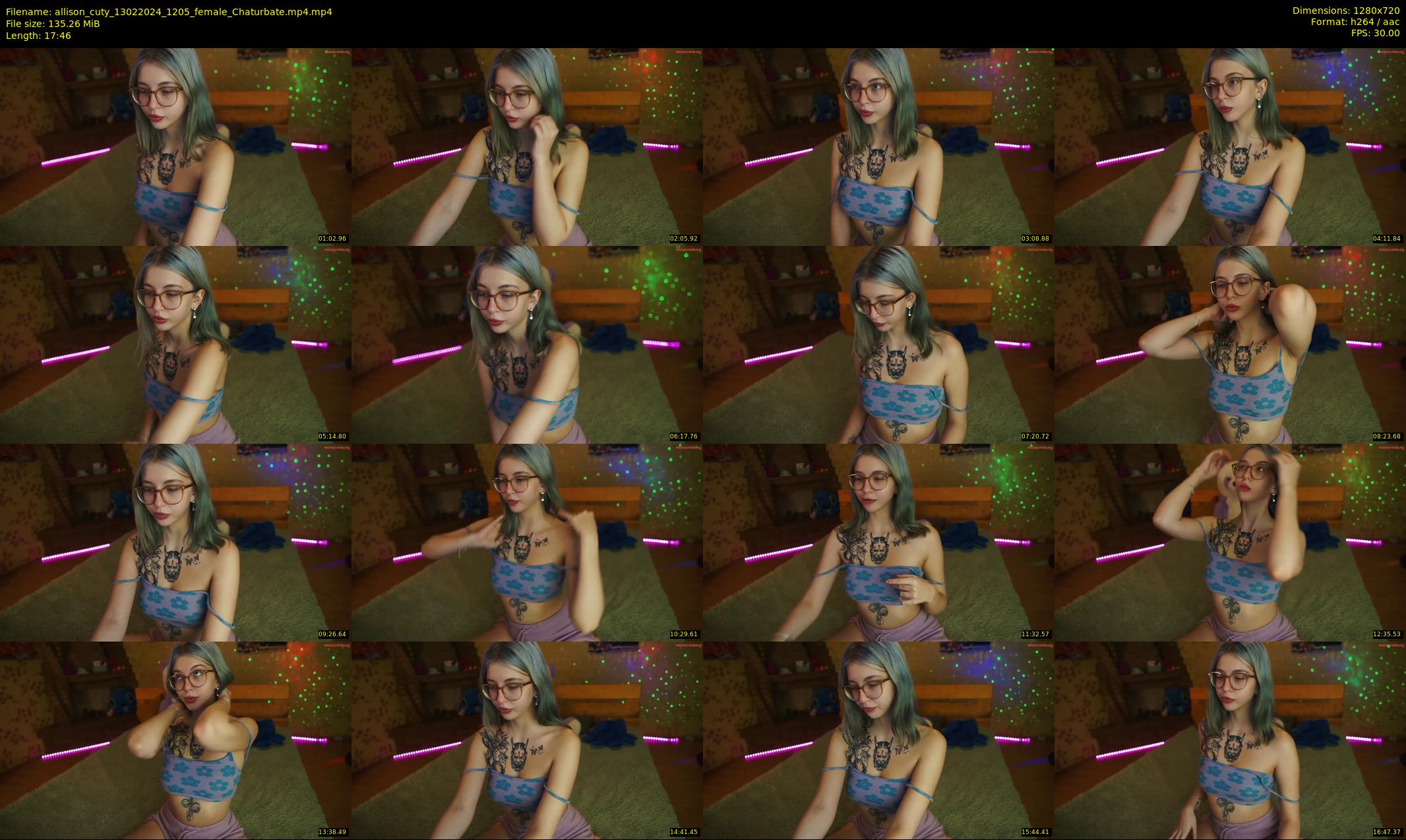 allison_cuty — 18 minute Chaturbate female cam show recording, 720p, Feb 13, 2024