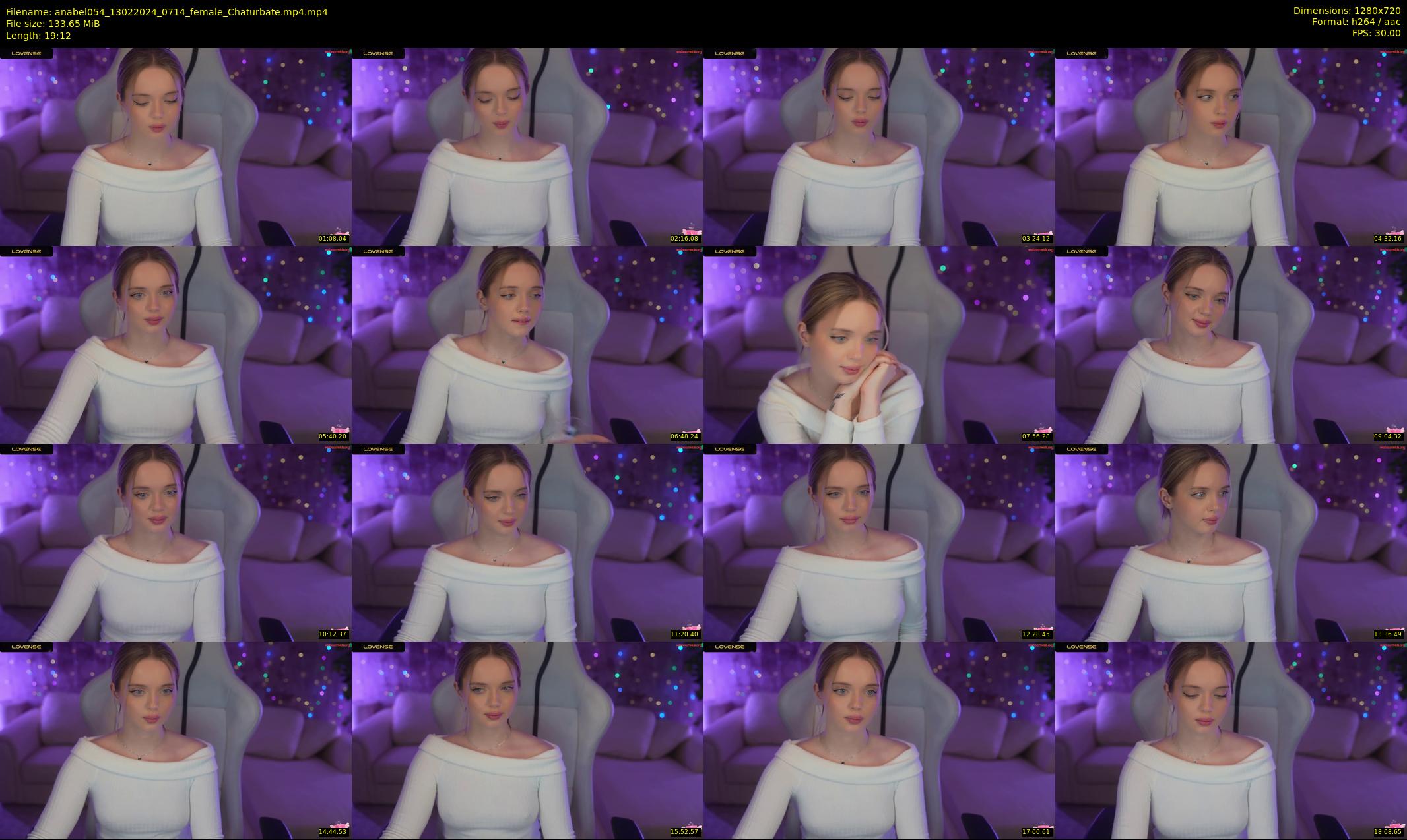 anabel054 — 20 minute Chaturbate female cam show recording, 720p, Feb 13, 2024