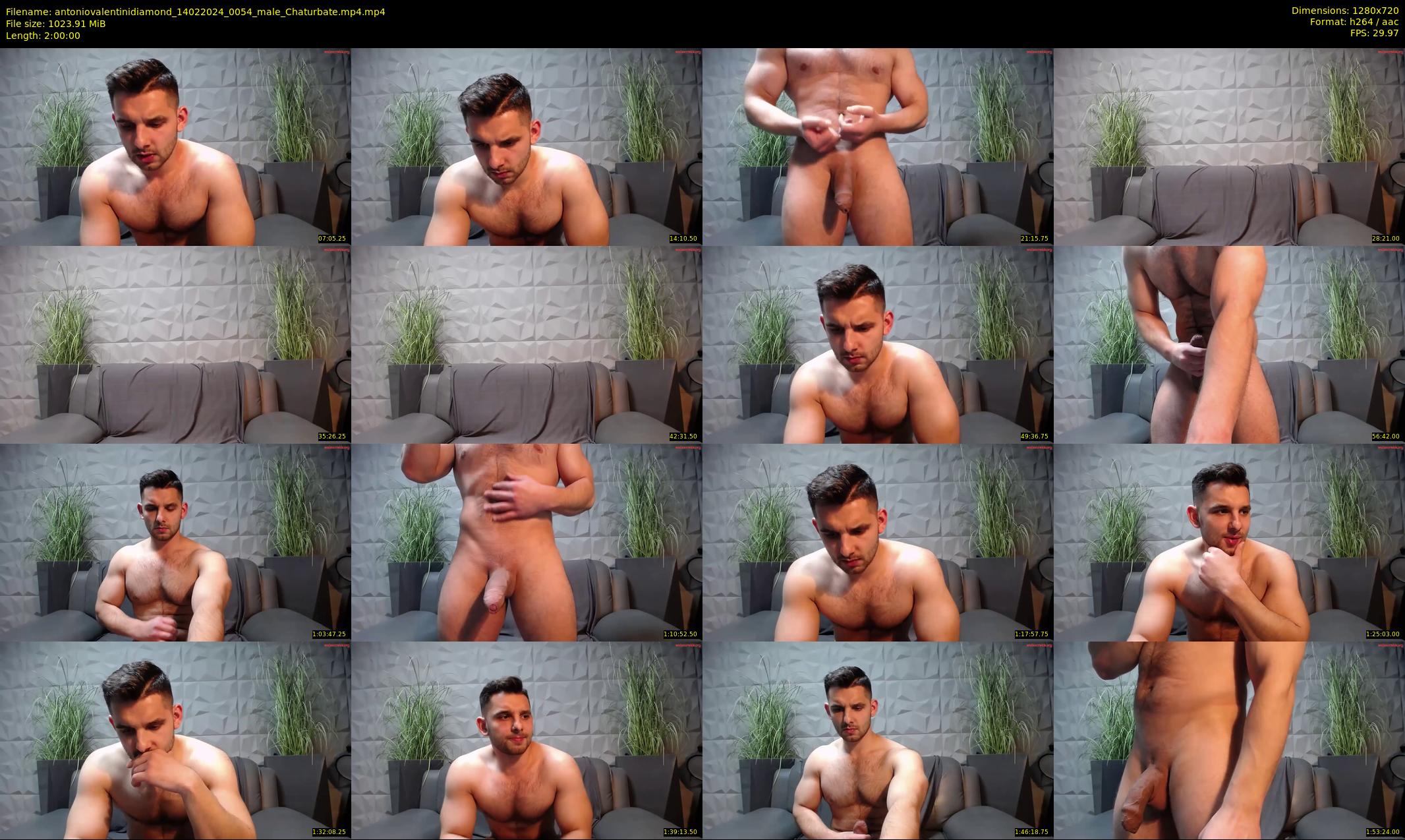 antoniovalentinidiamond — 120 minute Chaturbate male cam show recording, 720p, Feb 14, 2024