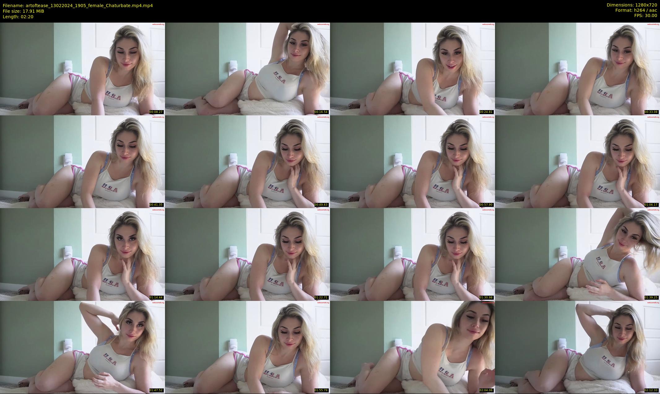 artoftease — 3 minute Chaturbate female cam show recording, 720p, Feb 13, 2024