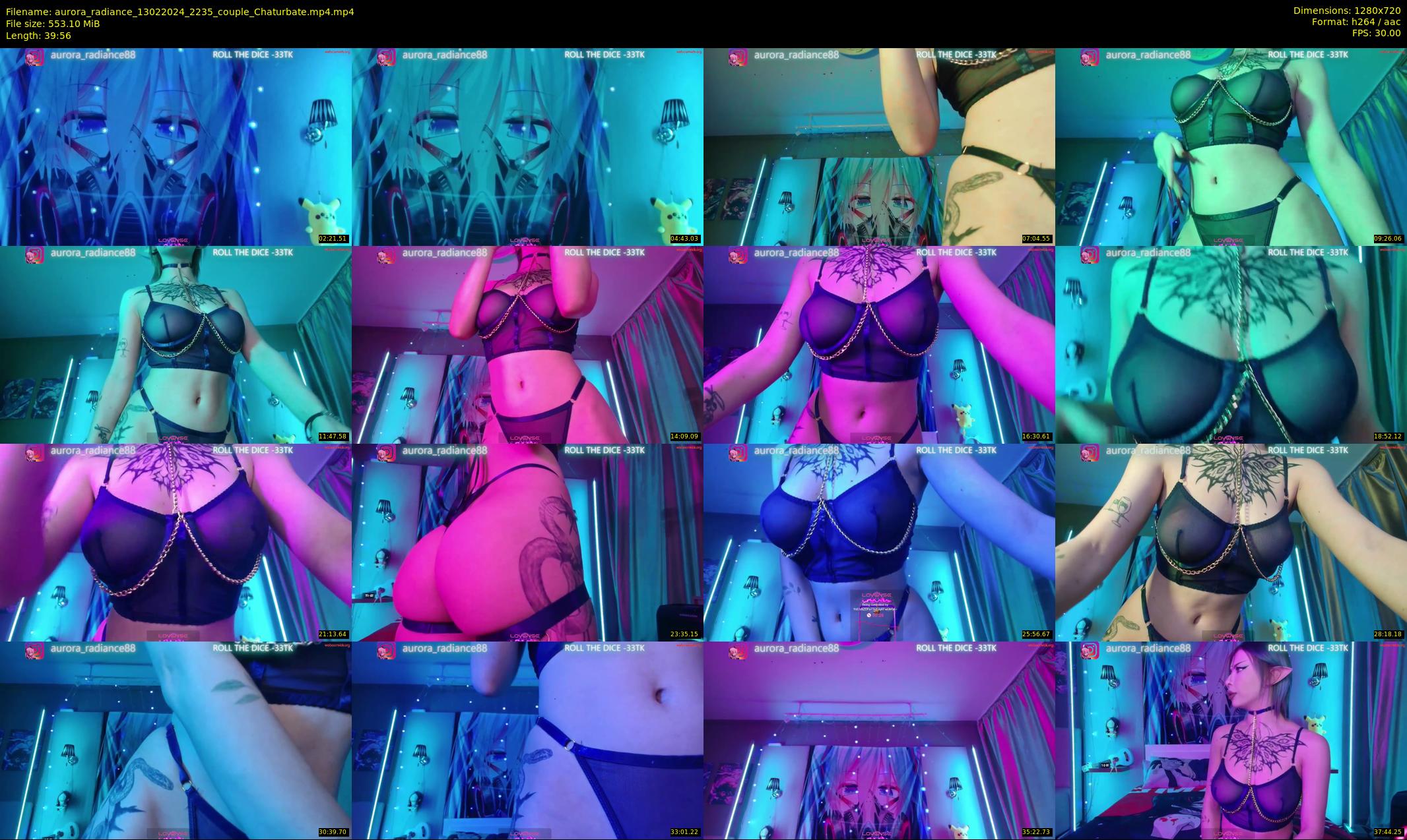 aurora_radiance — 40 minute Chaturbate couple cam show recording, 720p, Feb 13, 2024