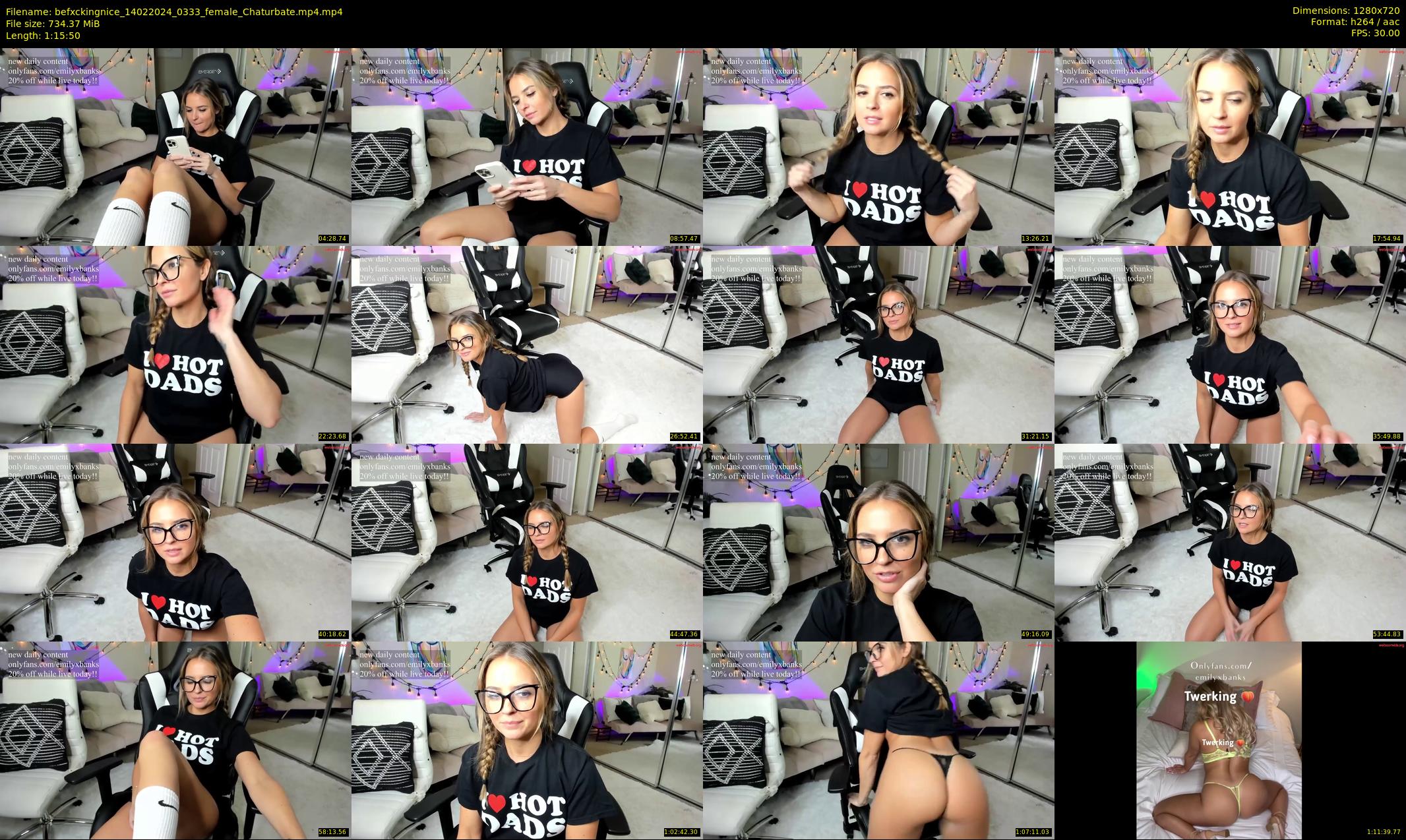 befxckingnice — 76 minute Chaturbate female cam show recording, 720p, Feb 14, 2024