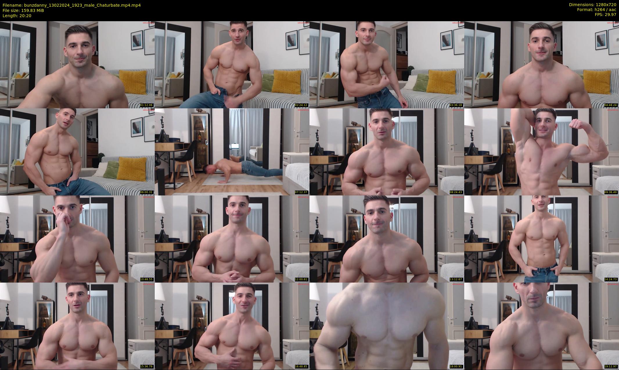 bunzdanny — 21 minute Chaturbate male cam show recording, 720p, Feb 13, 2024
