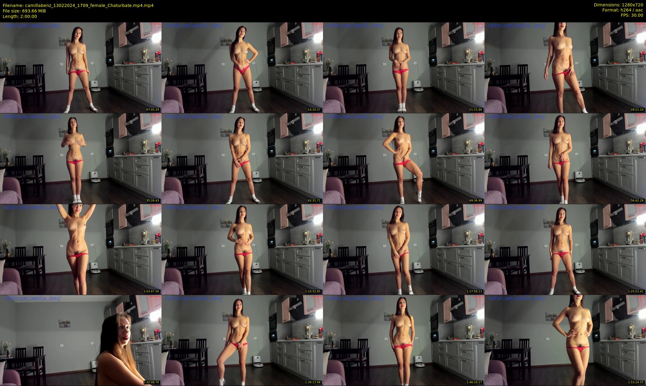 camillabenz — 120 minute Chaturbate female cam show recording, 720p, Feb 13, 2024