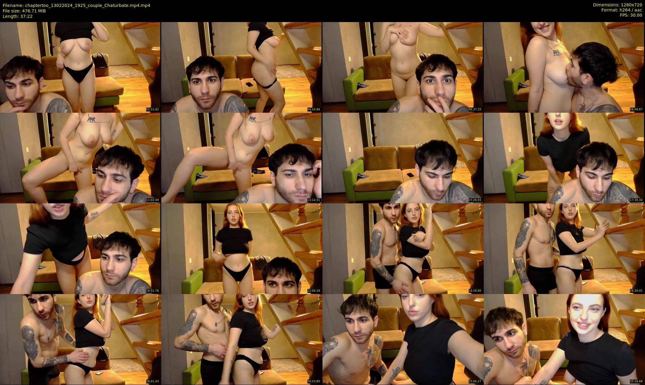 chaptertoo — 38 minute Chaturbate couple cam show recording, 720p, Feb 13, 2024