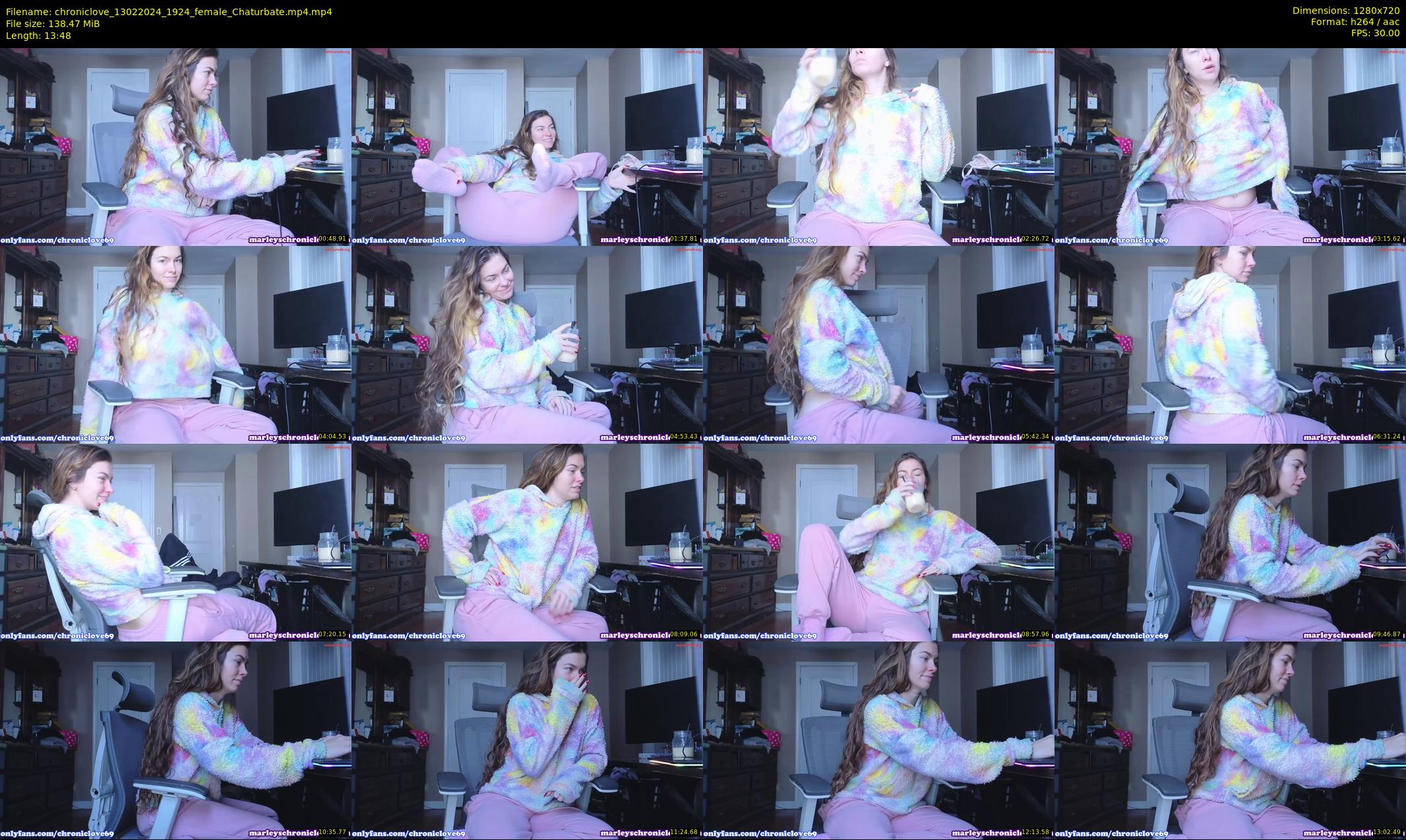 chroniclove — 14 minute Chaturbate female cam show recording, 720p, Feb 13, 2024