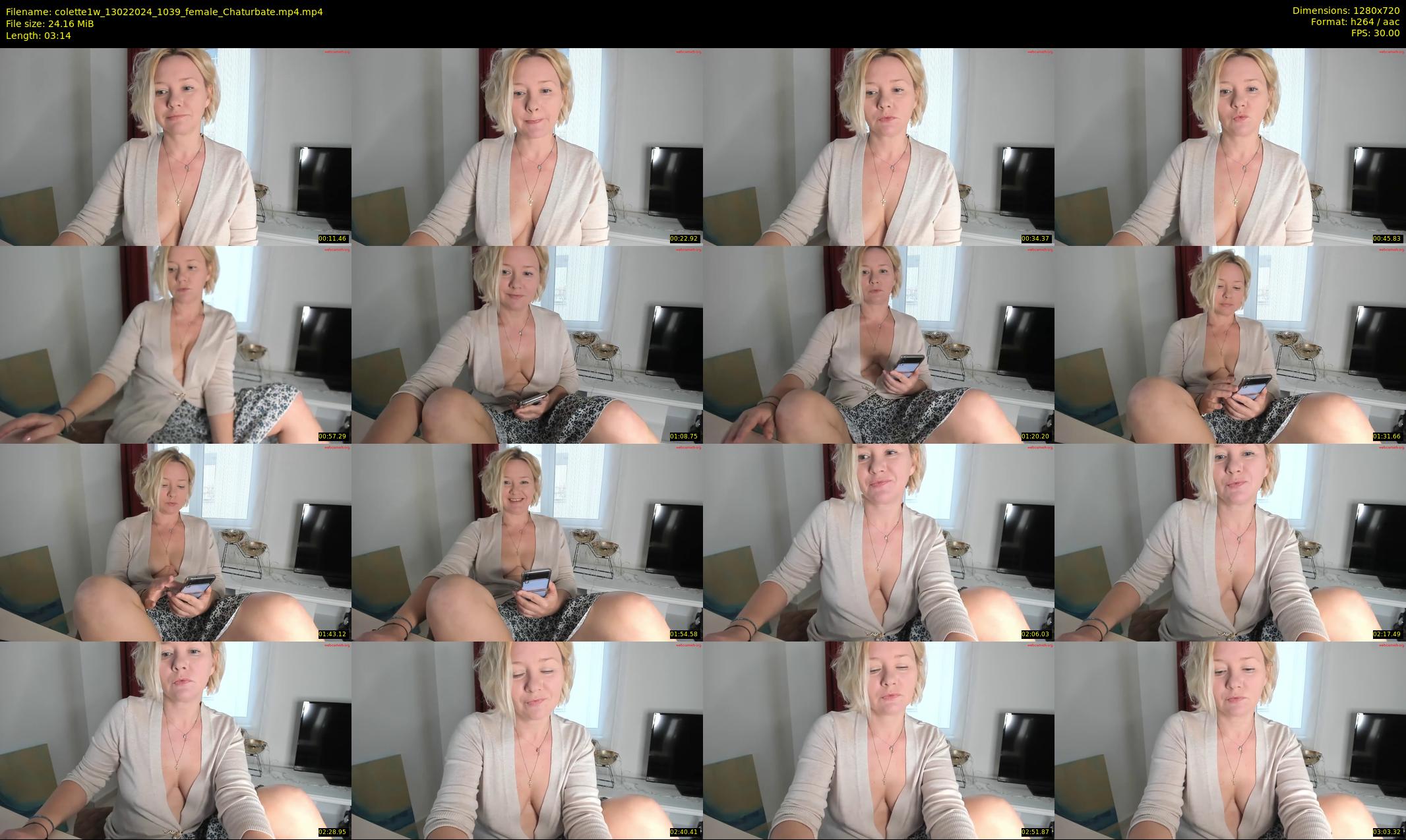 colette1w — 4 minute Chaturbate female cam show recording, 720p, Feb 13, 2024