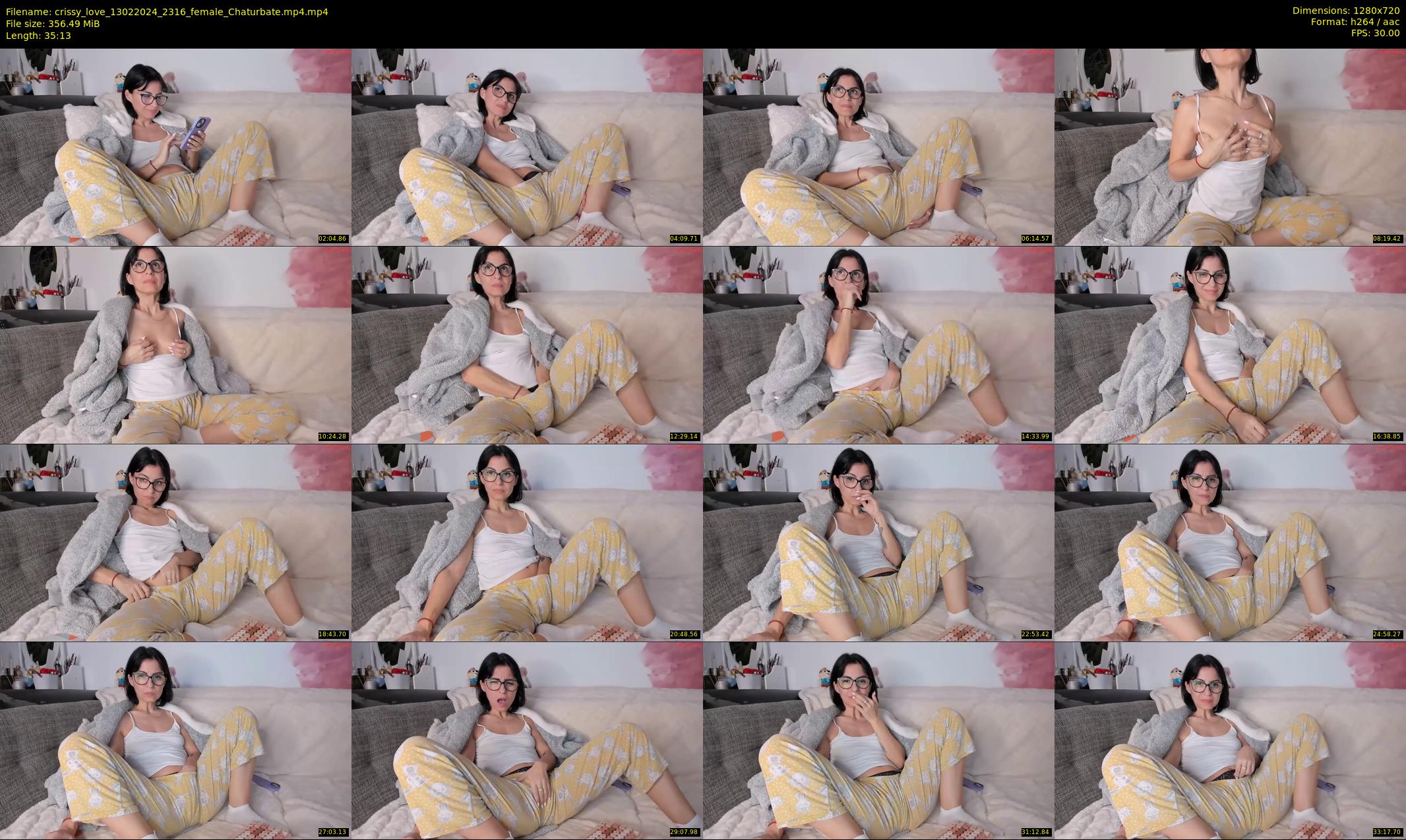 crissy_love — 36 minute Chaturbate female cam show recording, 720p, Feb 13, 2024