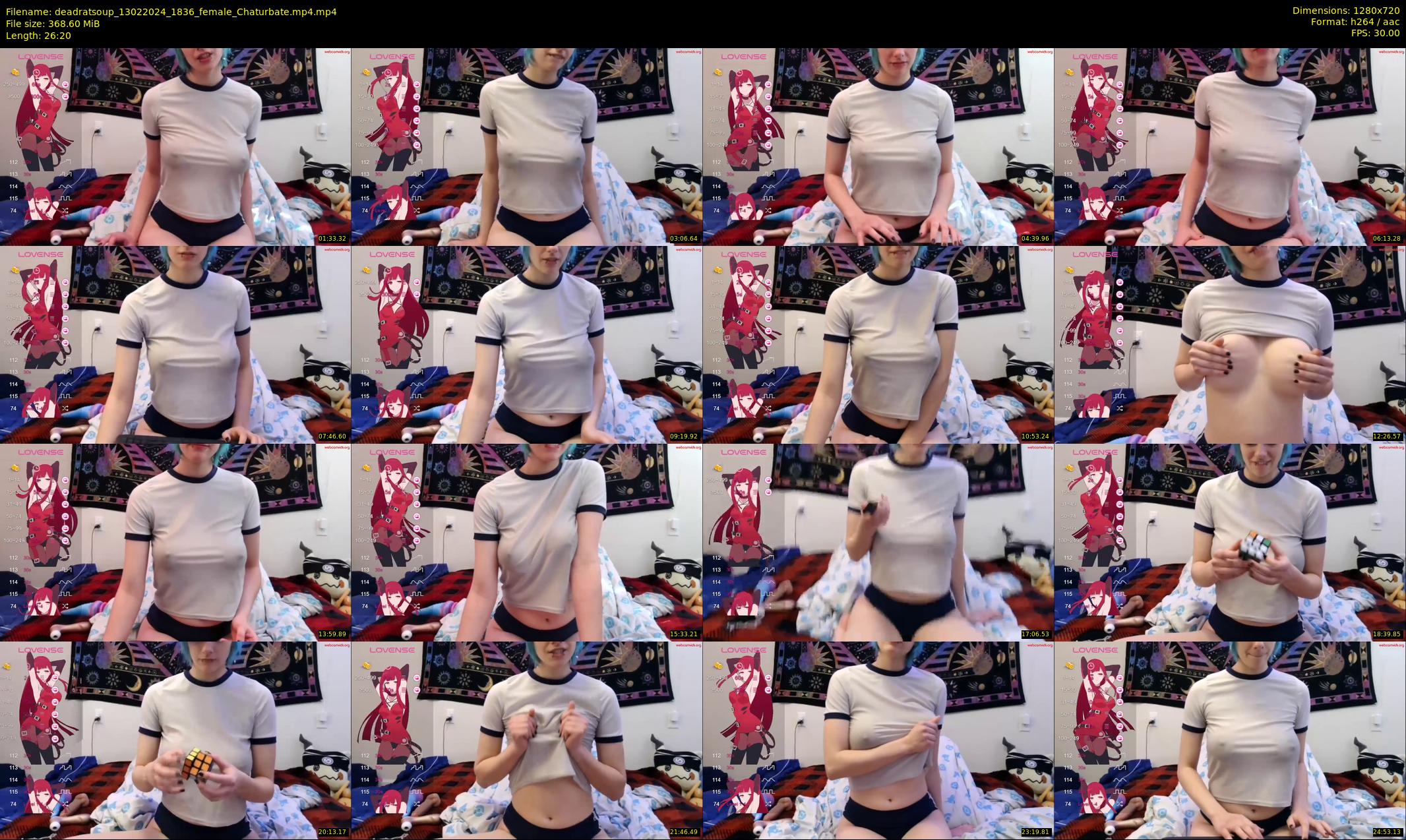 deadratsoup — 27 minute Chaturbate female cam show recording, 720p, Feb 13, 2024