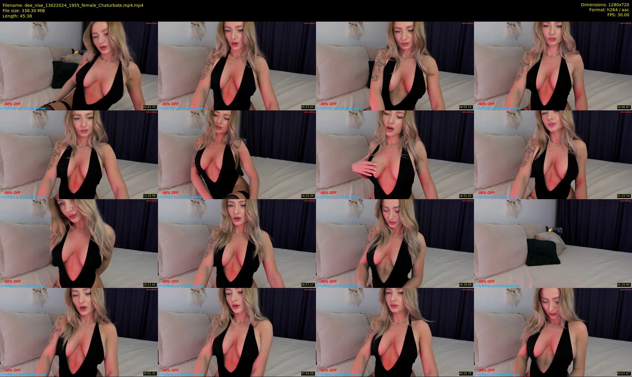 dee_nise — 46 minute Chaturbate female cam show recording, 720p, Feb 13, 2024