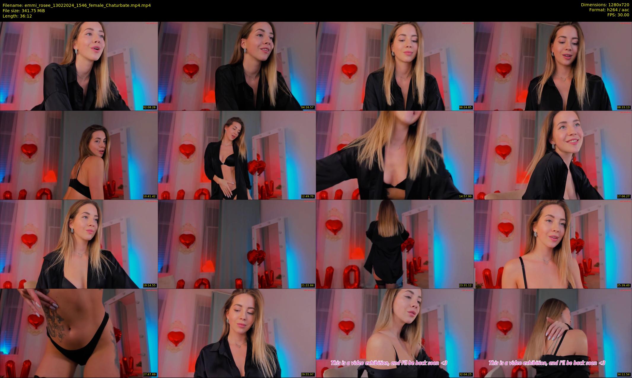 emmi_rosee — 37 minute Chaturbate female cam show recording, 720p, Feb 13, 2024