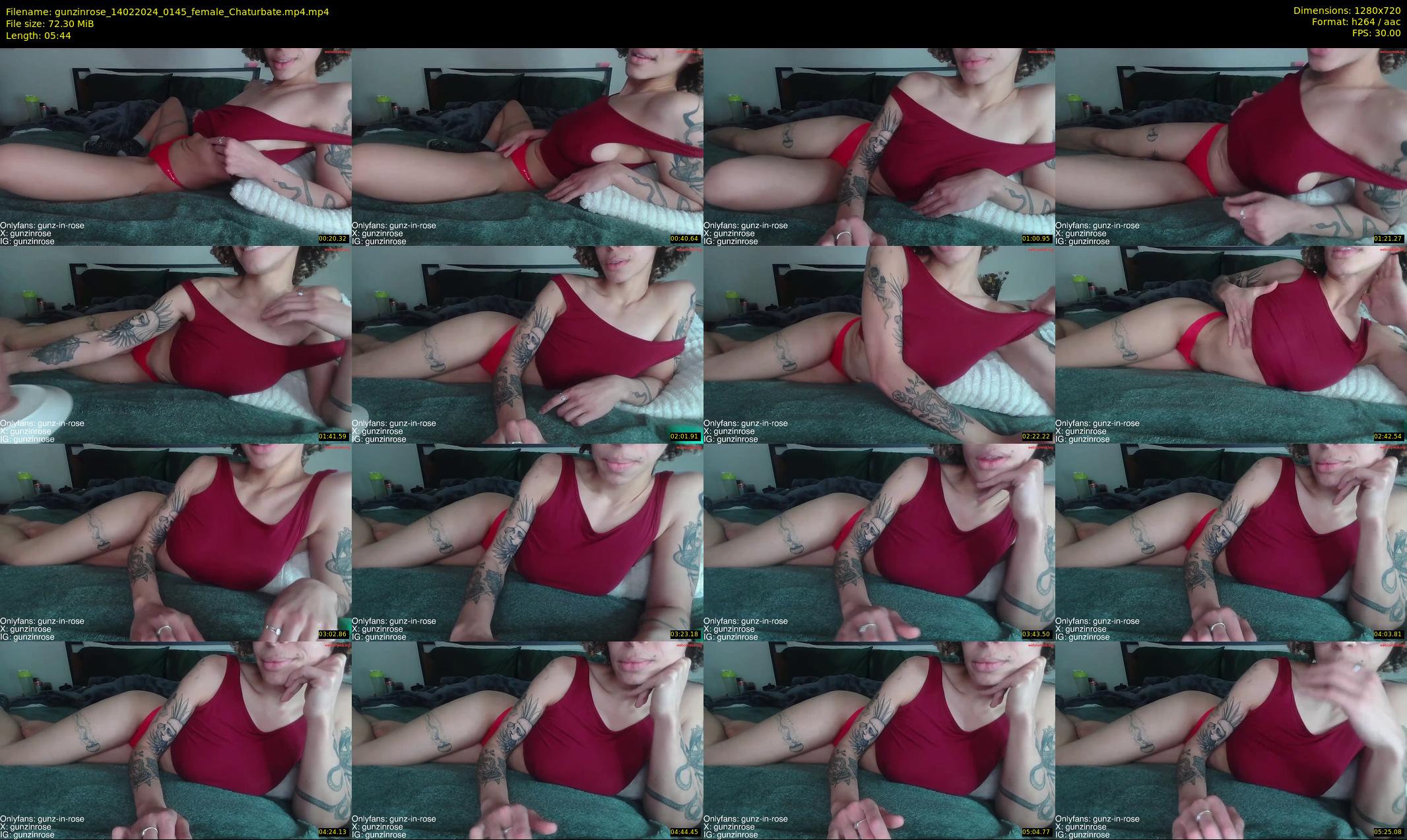 gunzinrose — 6 minute Chaturbate couple cam show recording, 720p, Feb 14, 2024