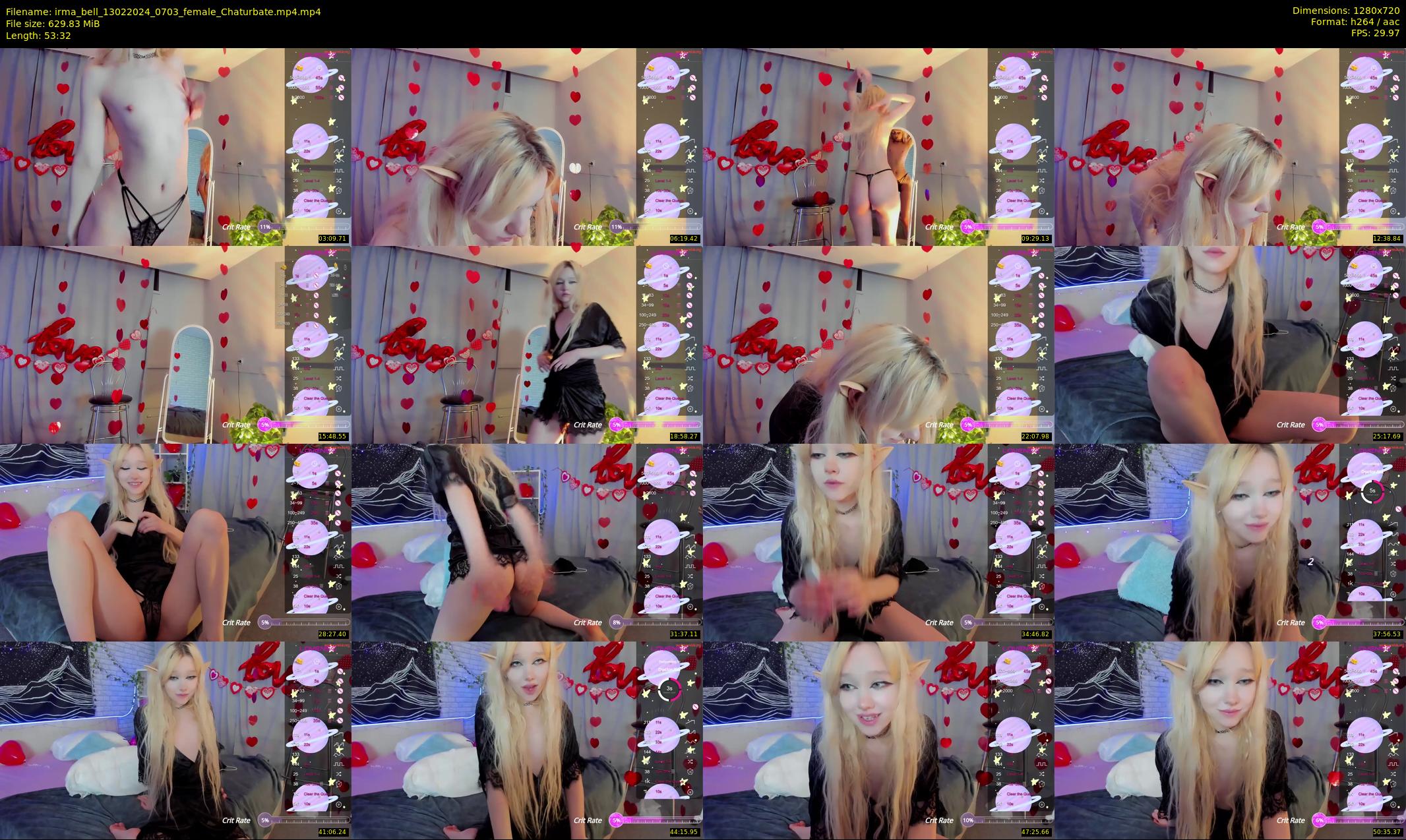 irma_bell — 54 minute Chaturbate female cam show recording, 720p, Feb 13, 2024
