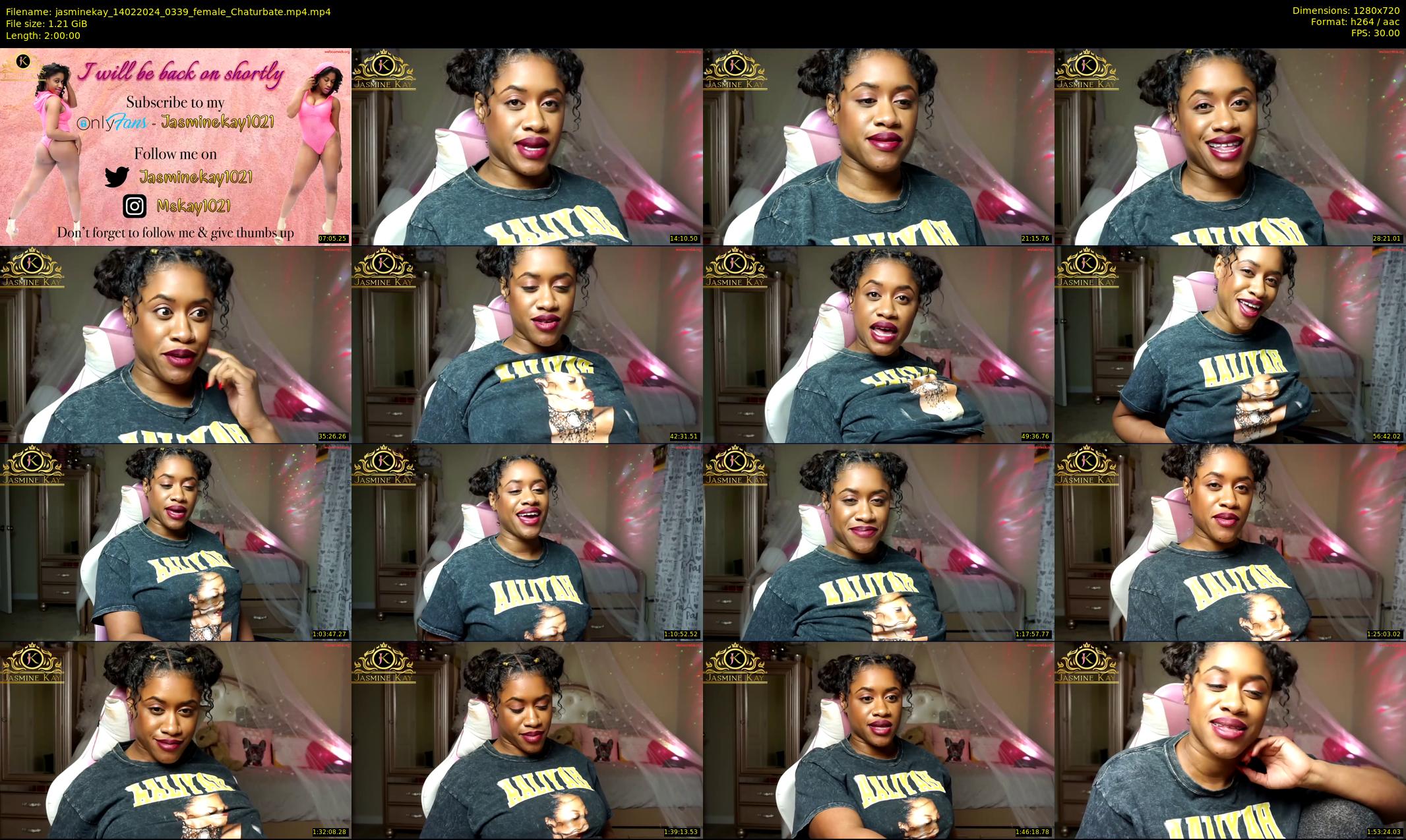 jasminekay — 120 minute Chaturbate female cam show recording, 720p, Feb 14, 2024