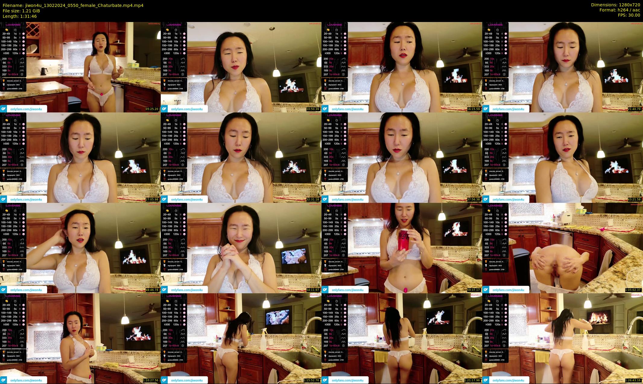 jiwon4u — 92 minute Chaturbate female cam show recording, 720p, Feb 13, 2024