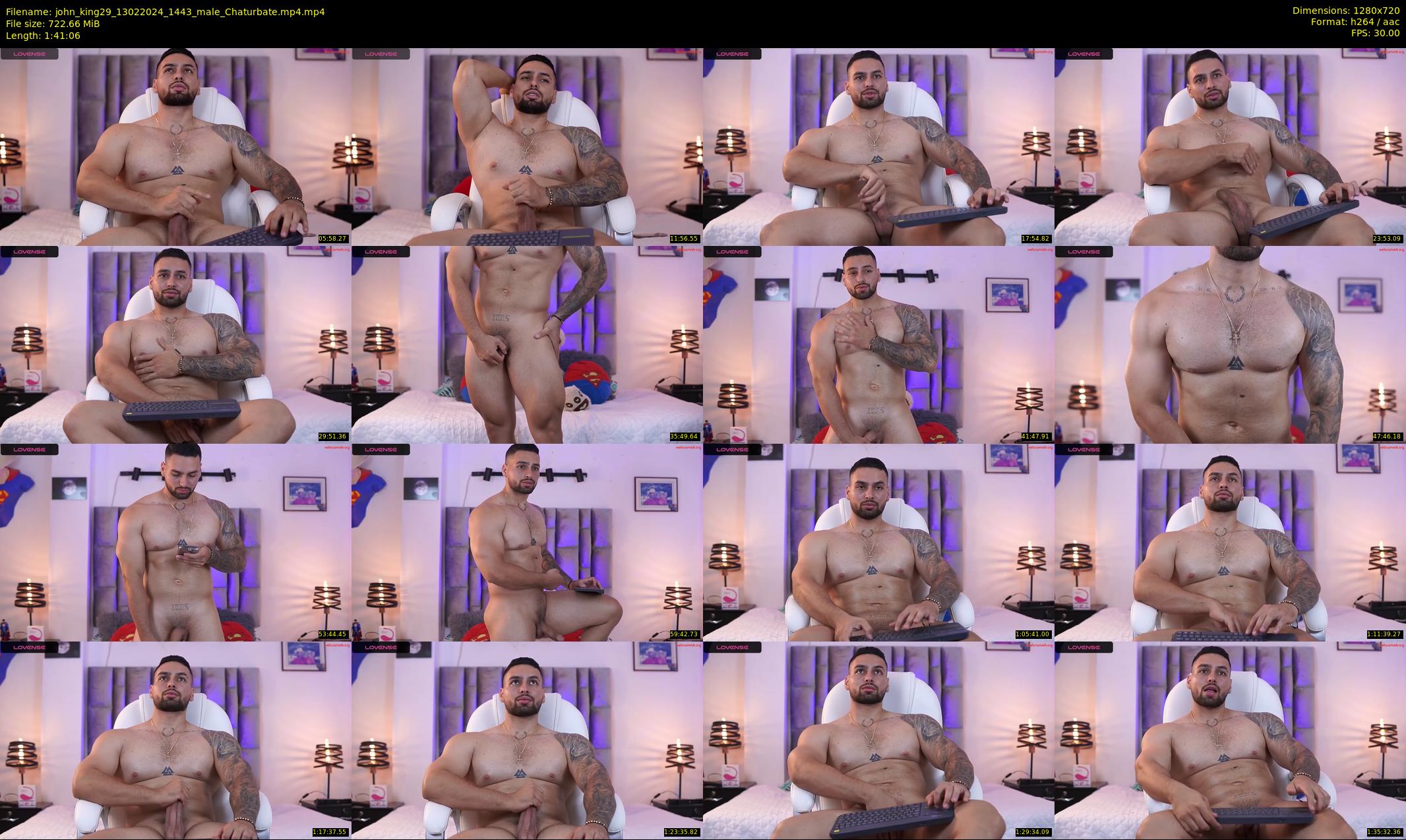 john_king29 — 102 minute Chaturbate male cam show recording, 720p, Feb 13, 2024