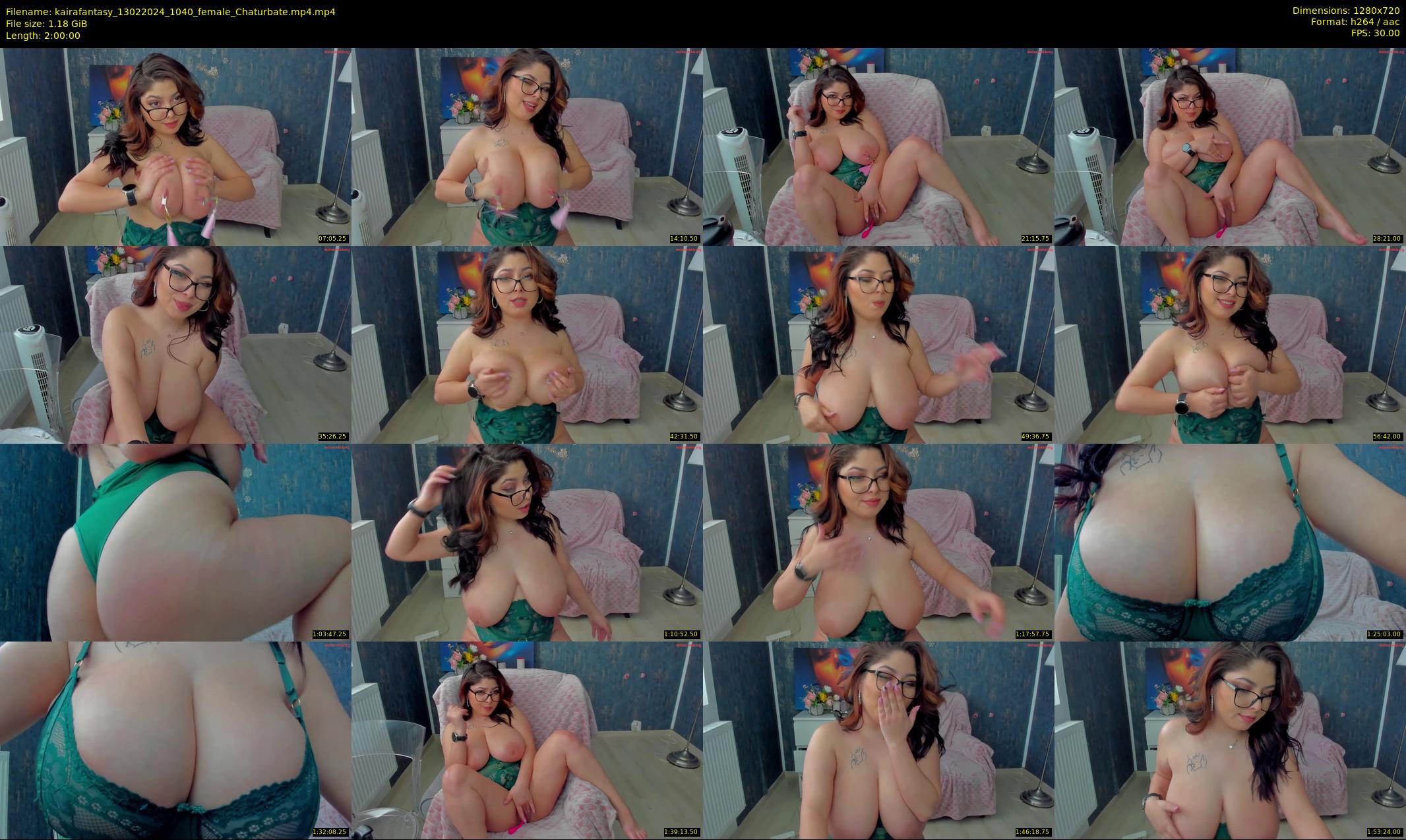 kairafantasy — 120 minute Chaturbate female cam show recording, 720p, Feb 13, 2024