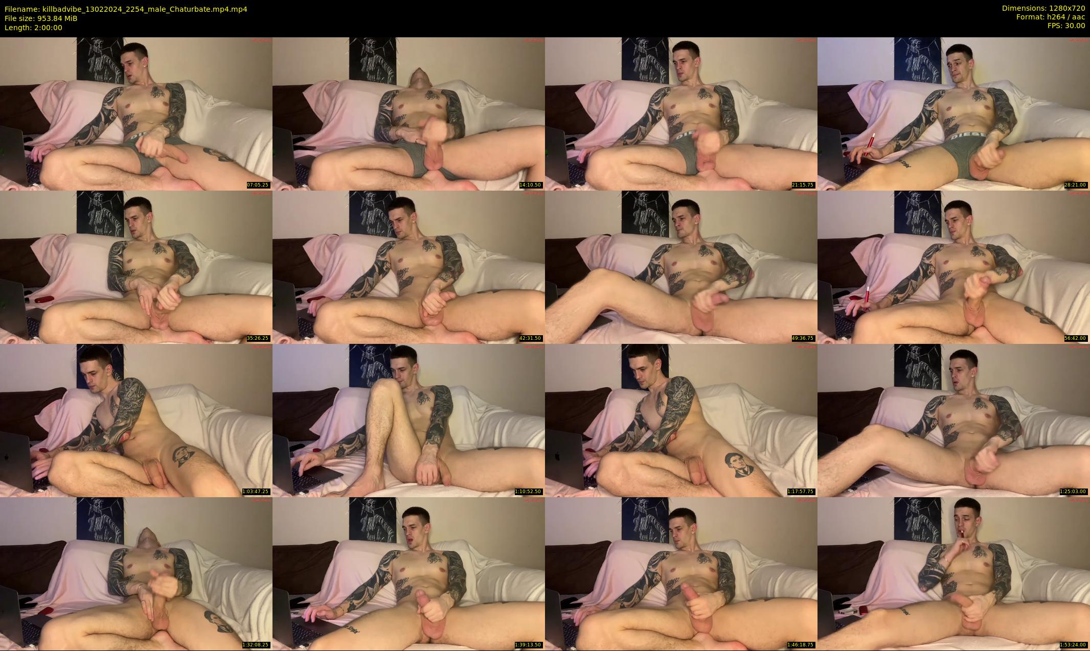 killbadvibe — 120 minute Chaturbate male cam show recording, 720p, Feb 13, 2024