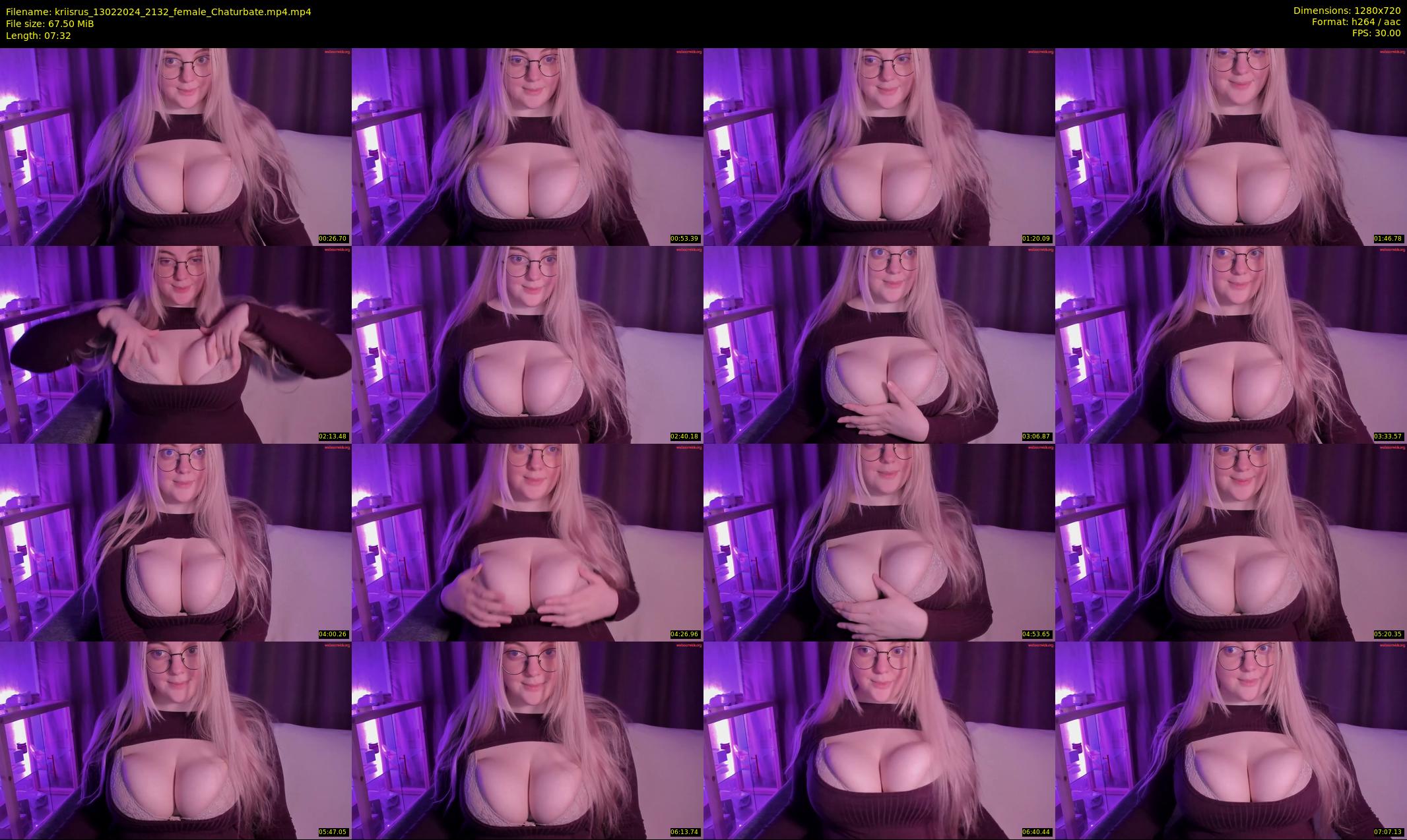 kriisrus — 8 minute Chaturbate female cam show recording, 720p, Feb 13, 2024