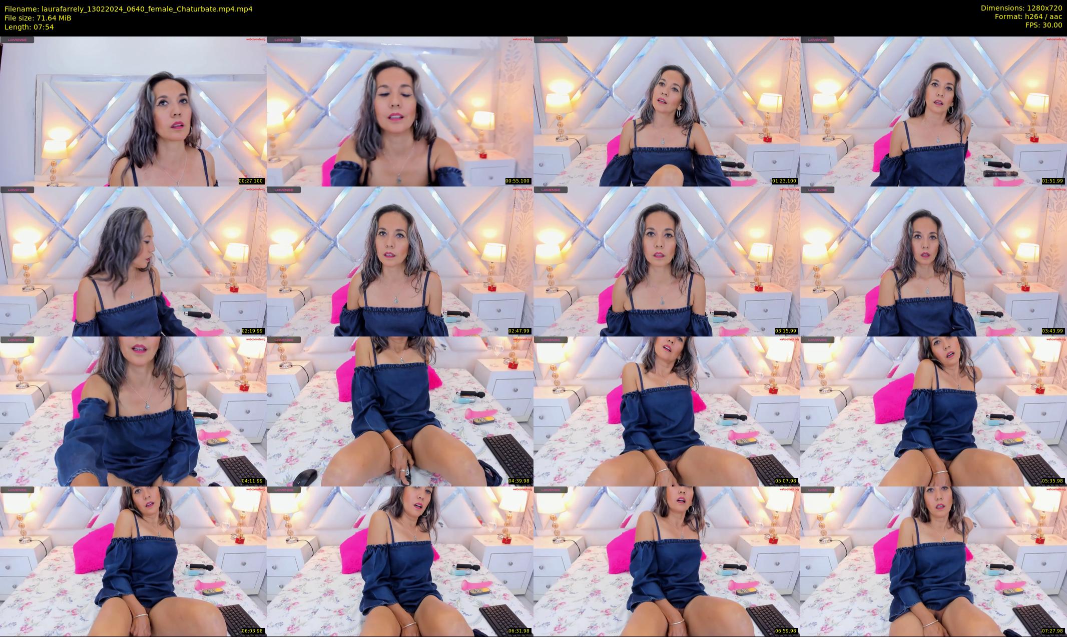 laurafarrely — 8 minute Chaturbate female cam show recording, 720p, Feb 13, 2024