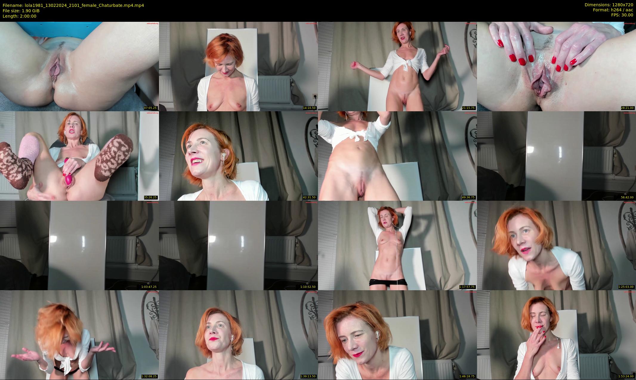 lola1981 — 120 minute Chaturbate female cam show recording, 720p, Feb 13, 2024