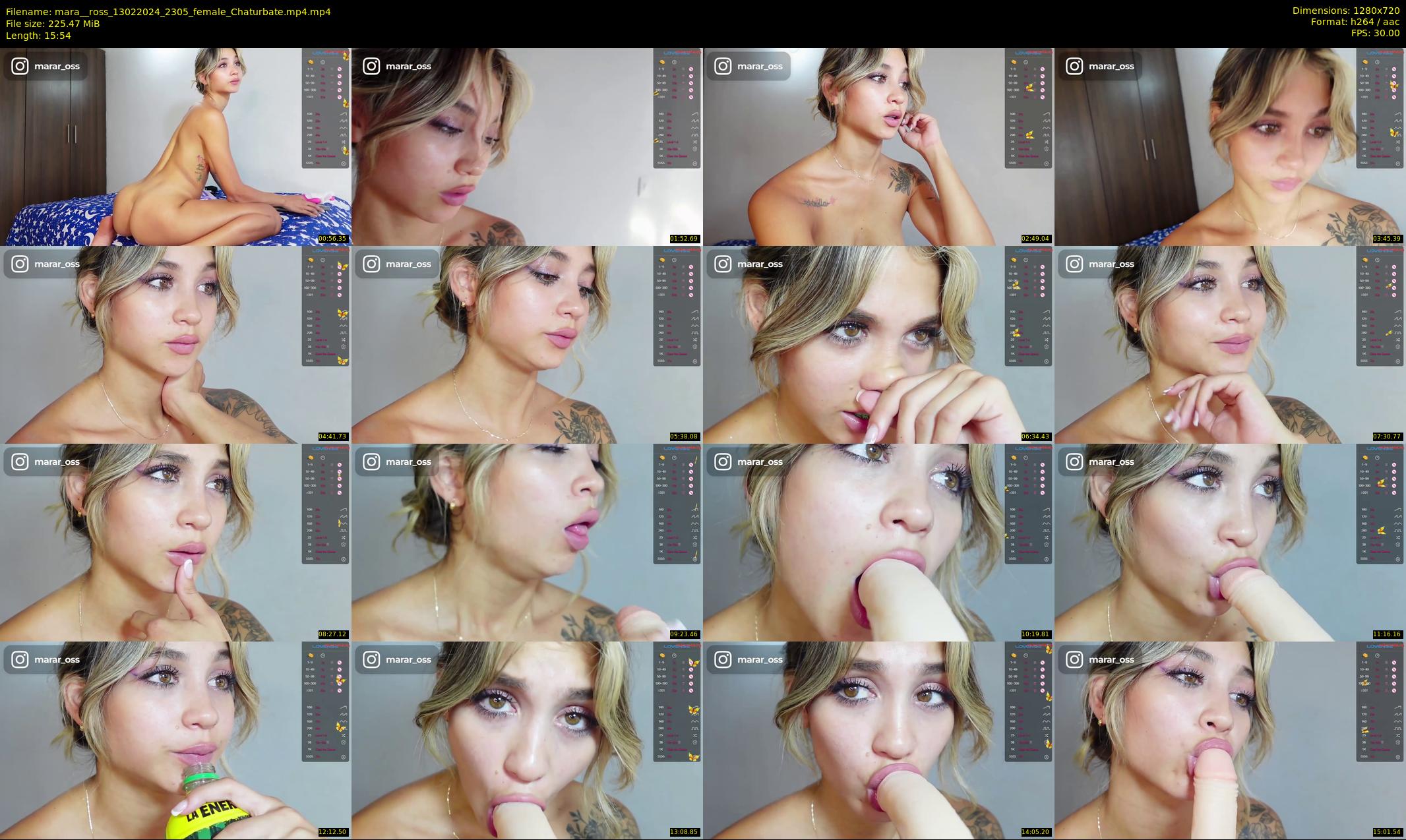mara__ross — 16 minute Chaturbate female cam show recording, 720p, Feb 13, 2024