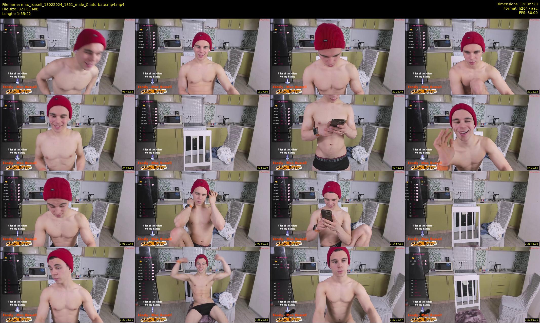 max_russell — 116 minute Chaturbate male cam show recording, 720p, Feb 13, 2024
