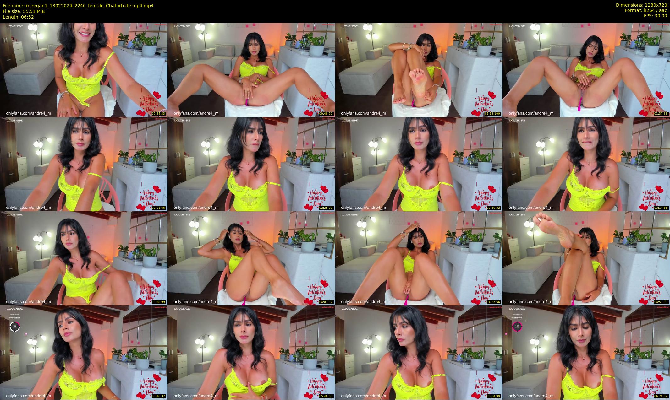 meegan1 — 7 minute Chaturbate female cam show recording, 720p, Feb 13, 2024
