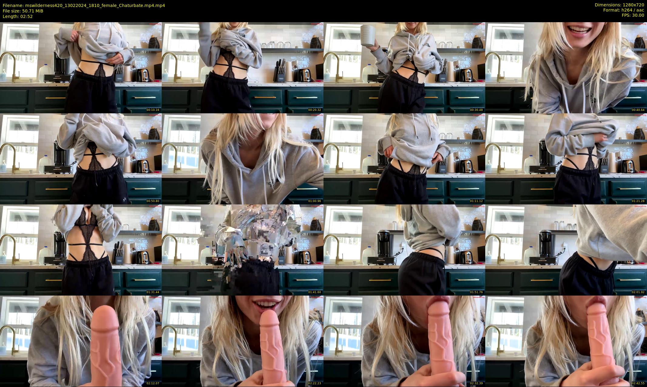 mswilderness420 — 3 minute Chaturbate female cam show recording, 720p, Feb 13, 2024