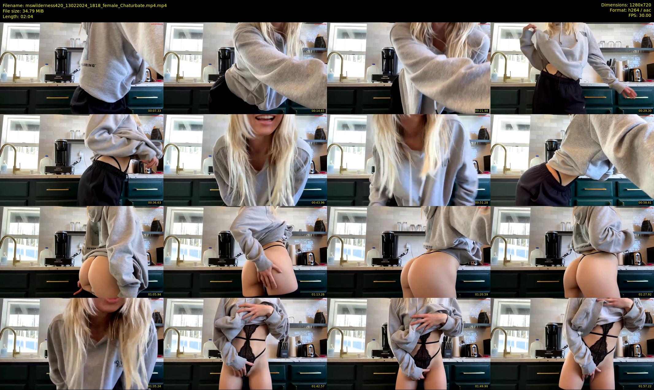 mswilderness420 — 3 minute Chaturbate female cam show recording, 720p, Feb 13, 2024