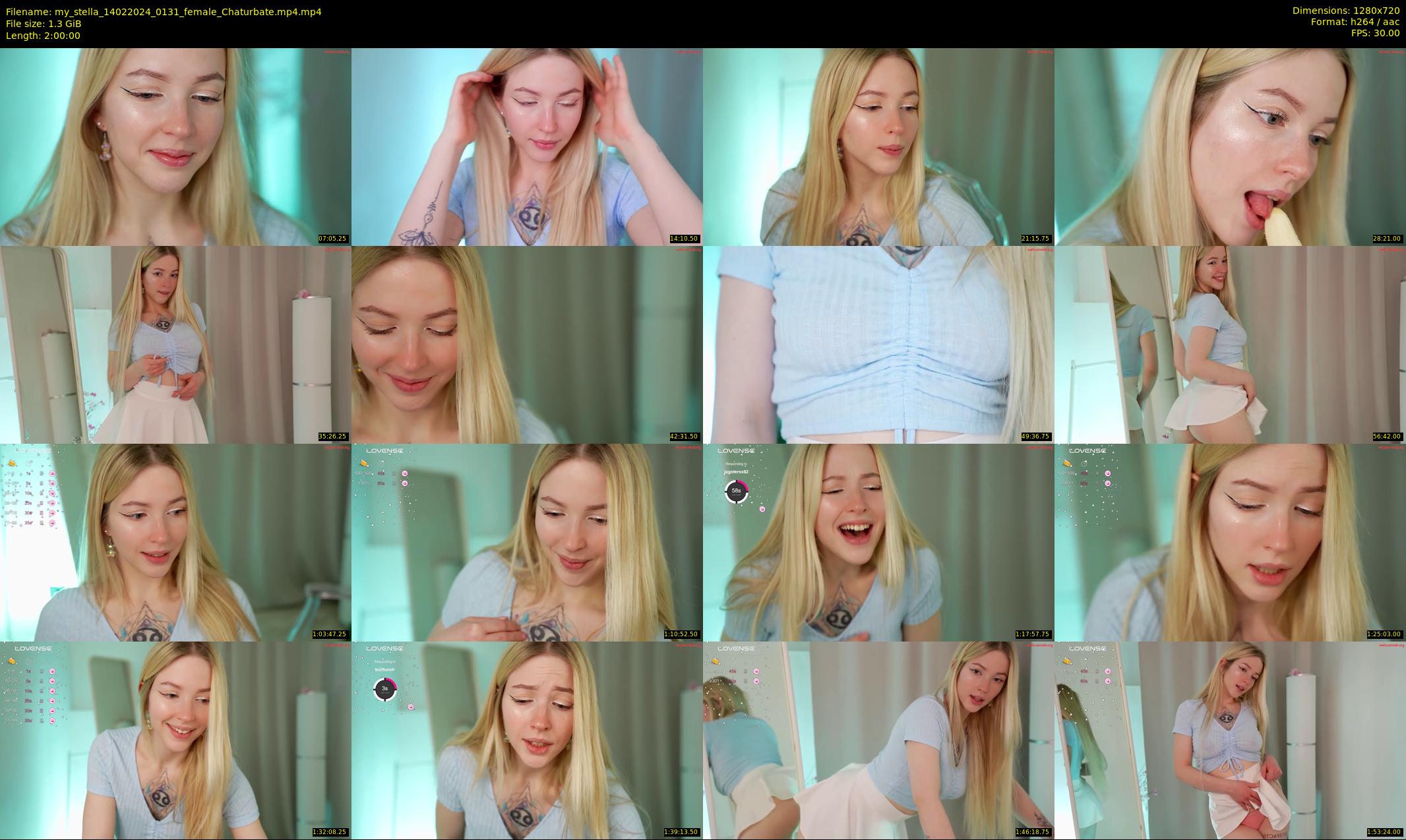 my_stella — 120 minute Chaturbate female cam show recording, 720p, Feb 14, 2024