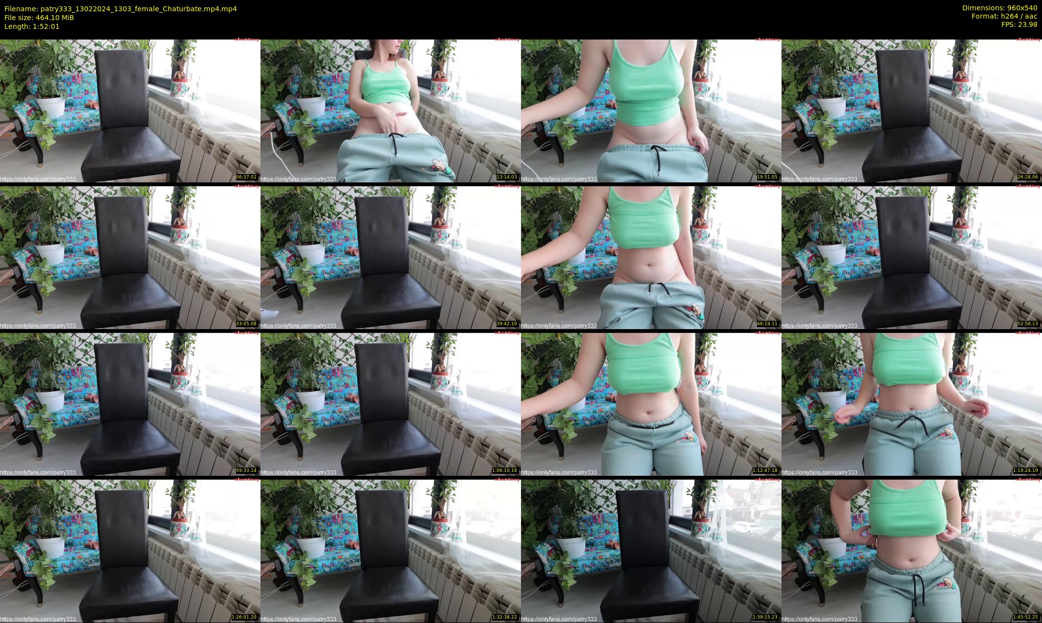 patry333 — 113 minute Chaturbate female cam show recording, 480p, Feb 13, 2024