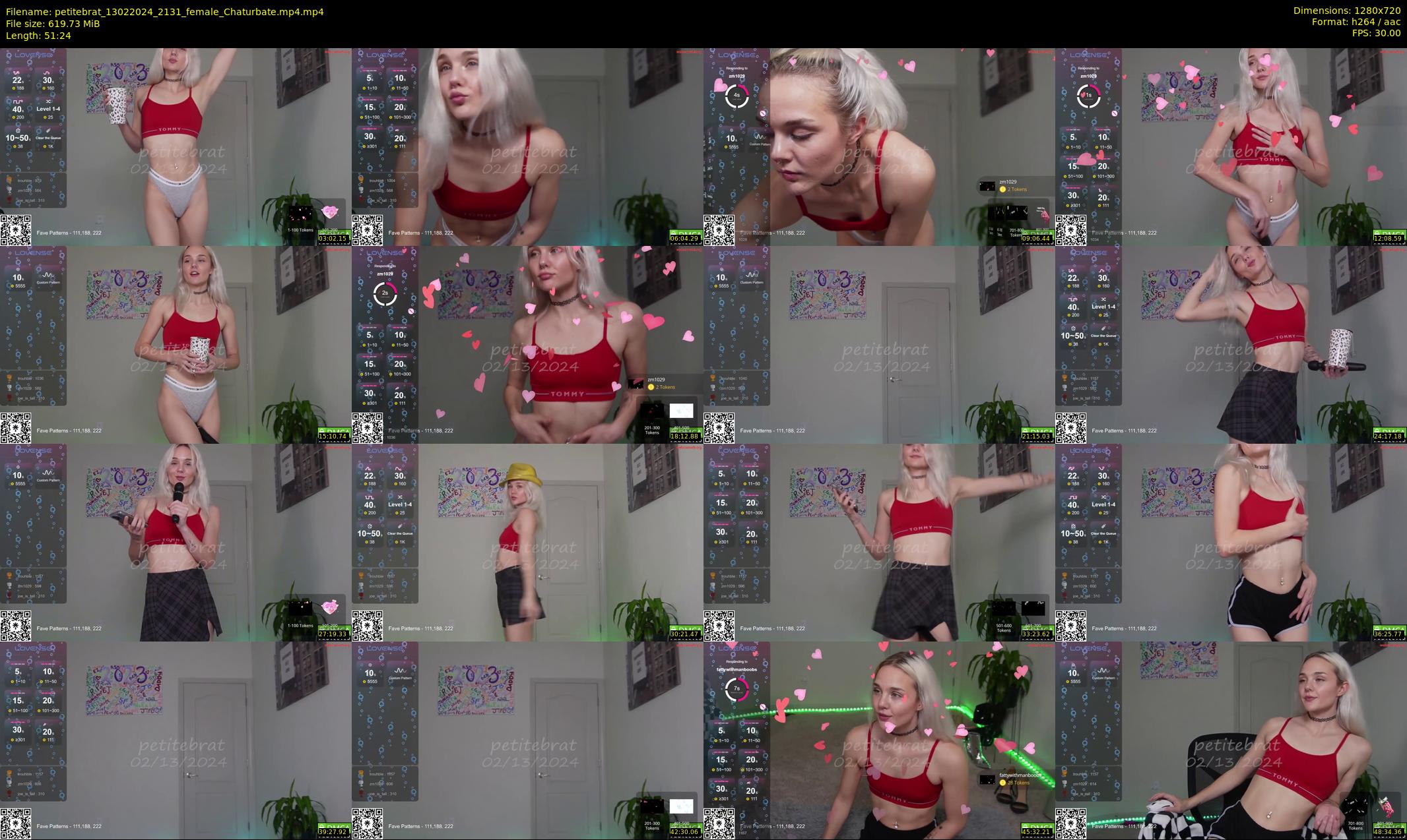 petitebrat — 52 minute Chaturbate female cam show recording, 720p, Feb 13, 2024