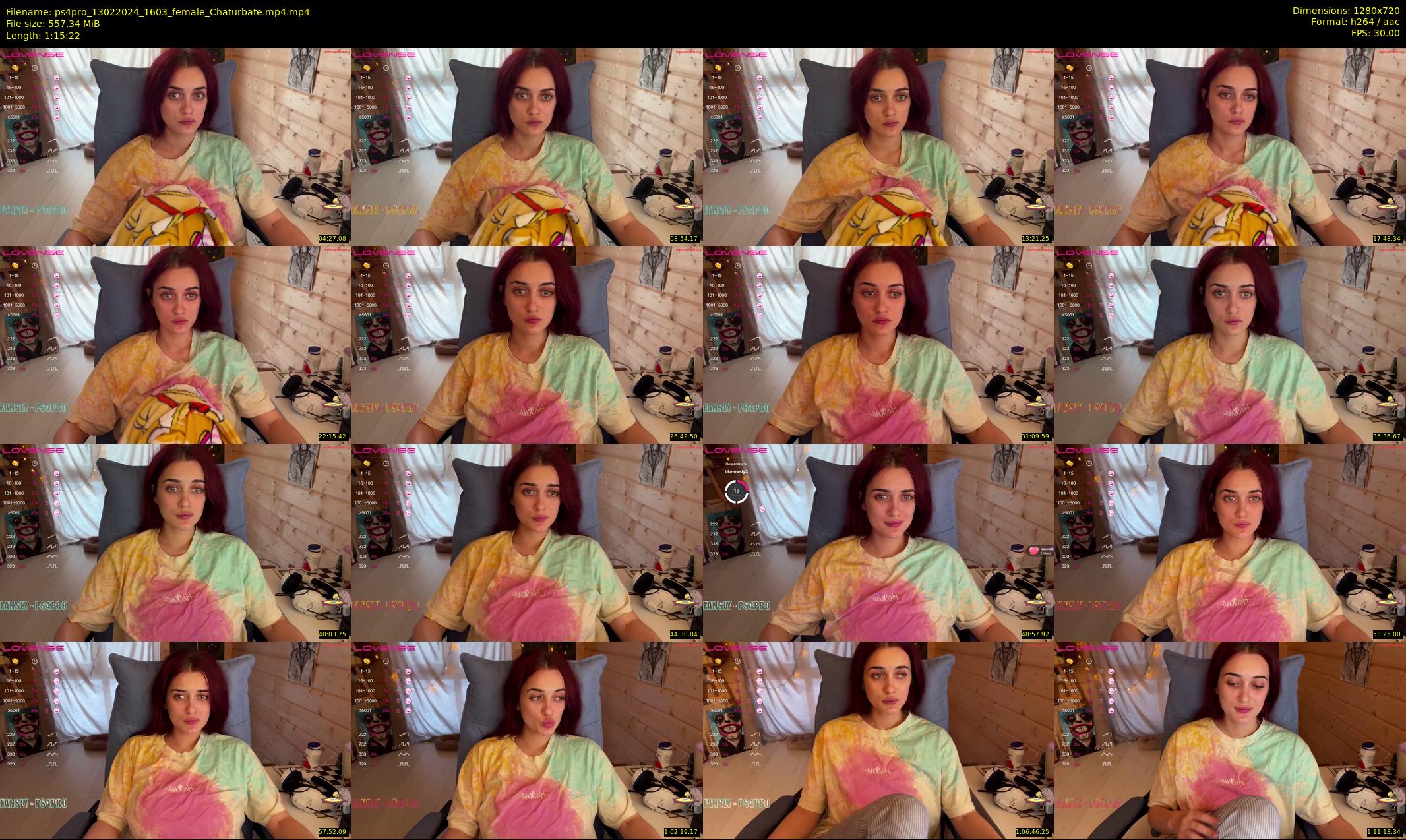 ps4pro — 76 minute Chaturbate female cam show recording, 720p, Feb 13, 2024