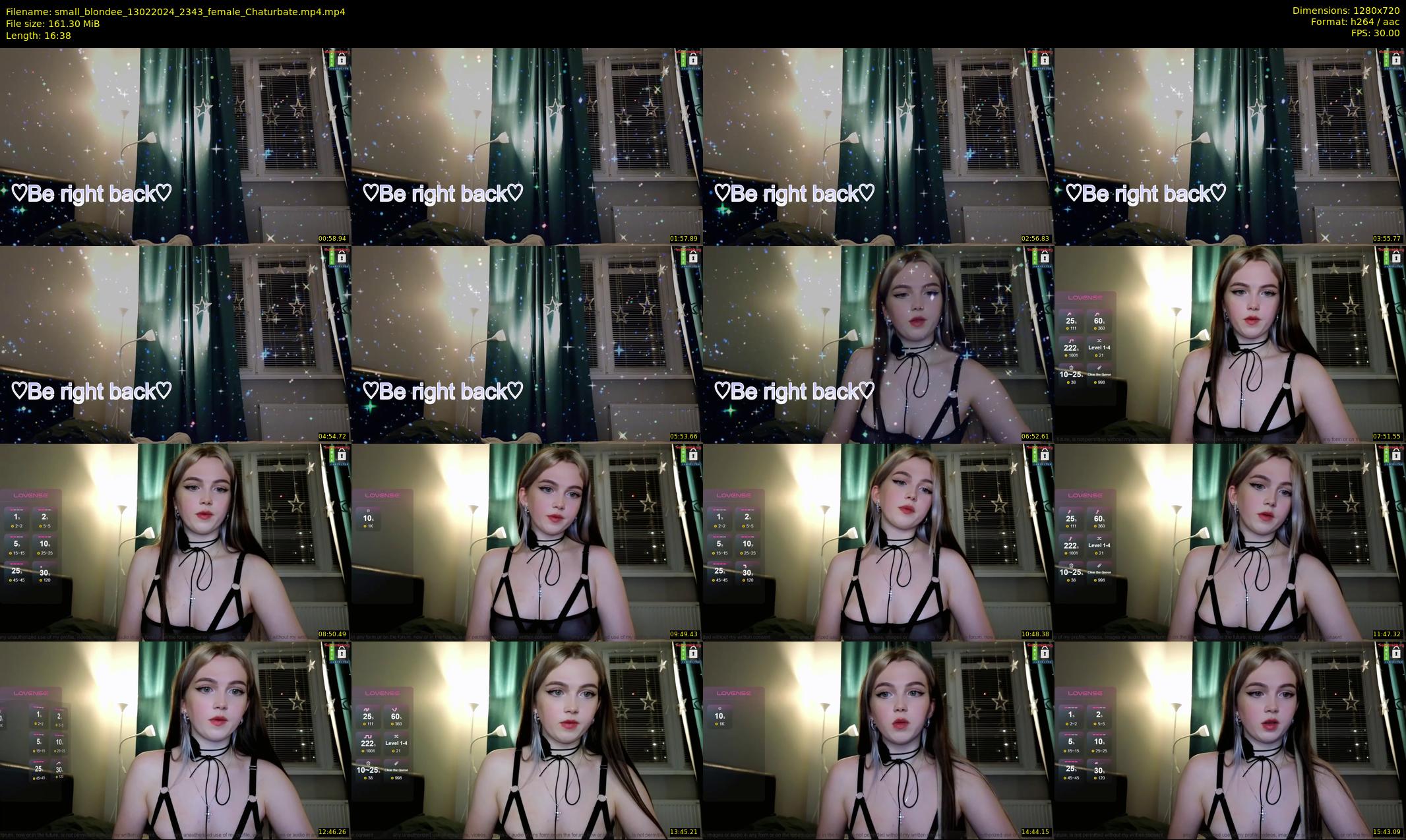 small_blondee — 17 minute Chaturbate female cam show recording, 720p, Feb 13, 2024