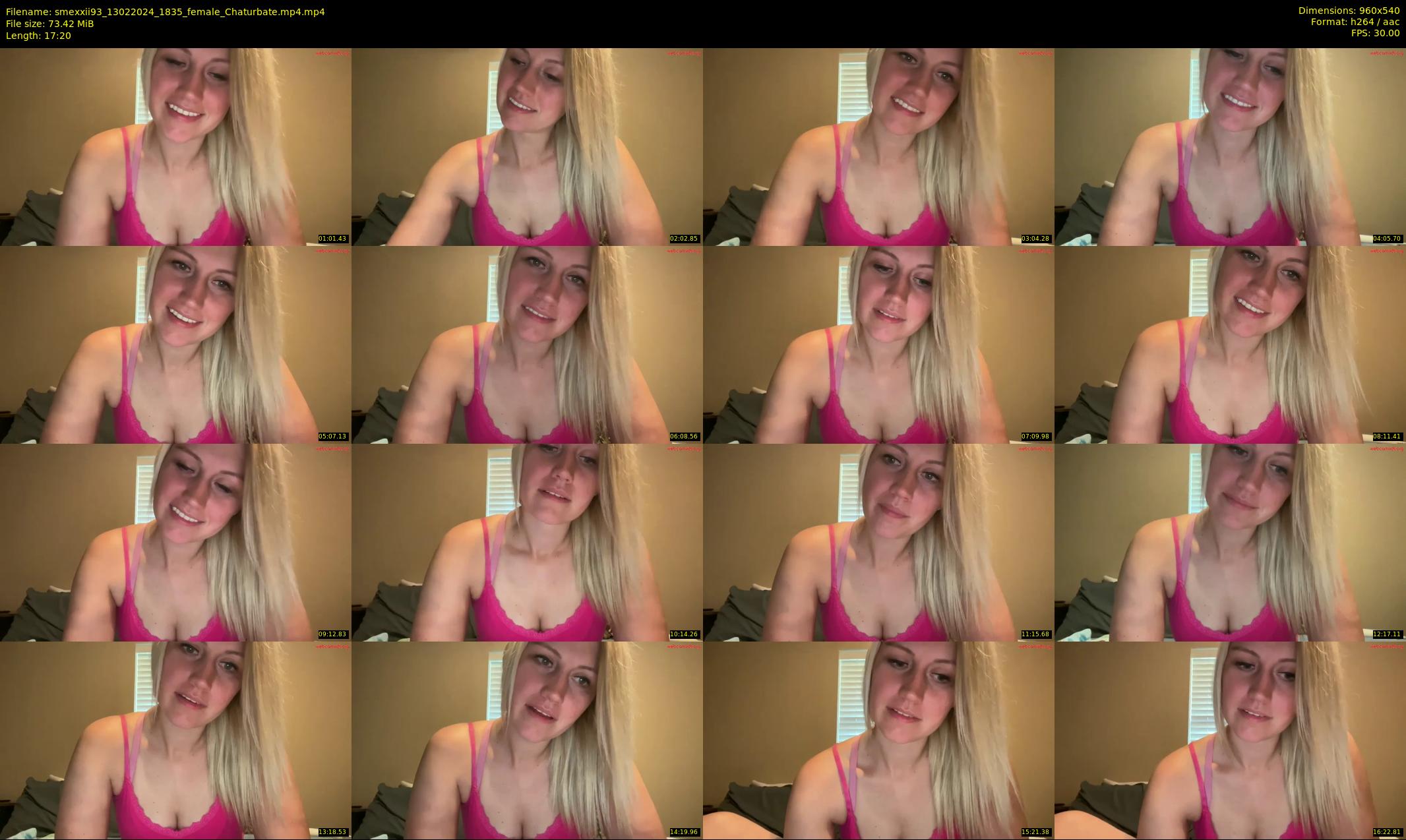 smexxii93 — 18 minute Chaturbate female cam show recording, 480p, Feb 13, 2024
