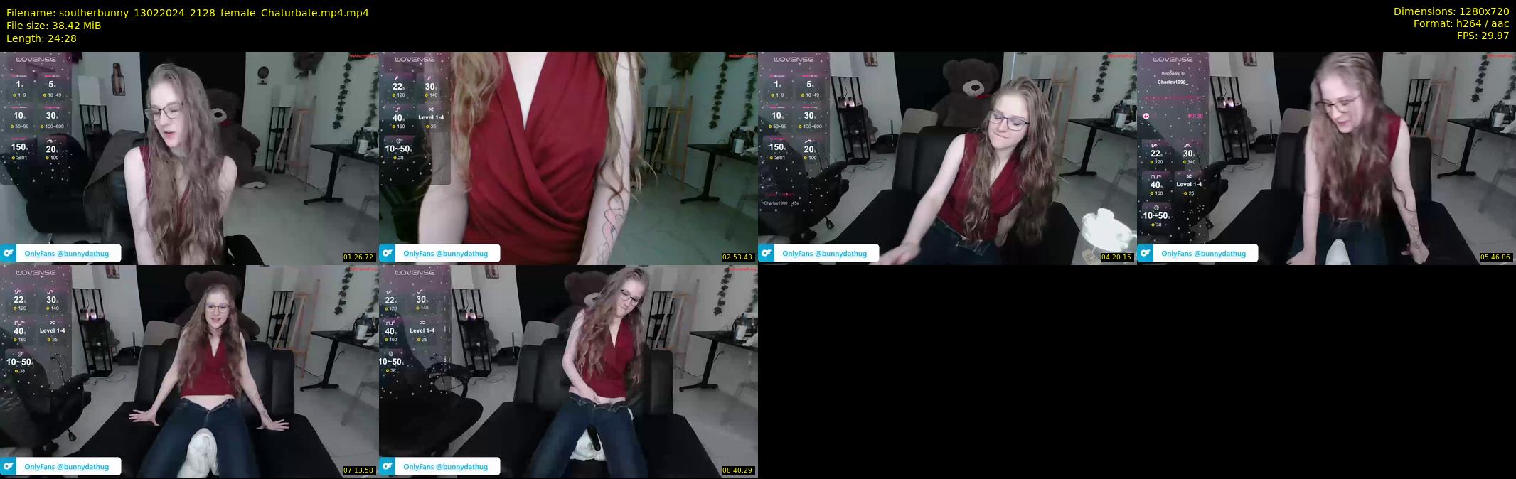 southerbunny — 25 minute Chaturbate female cam show recording, 720p, Feb 13, 2024