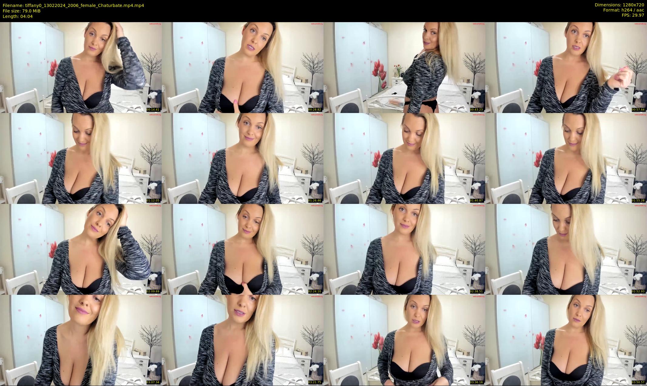 tiffany0 — 5 minute Chaturbate female cam show recording, 720p, Feb 13, 2024