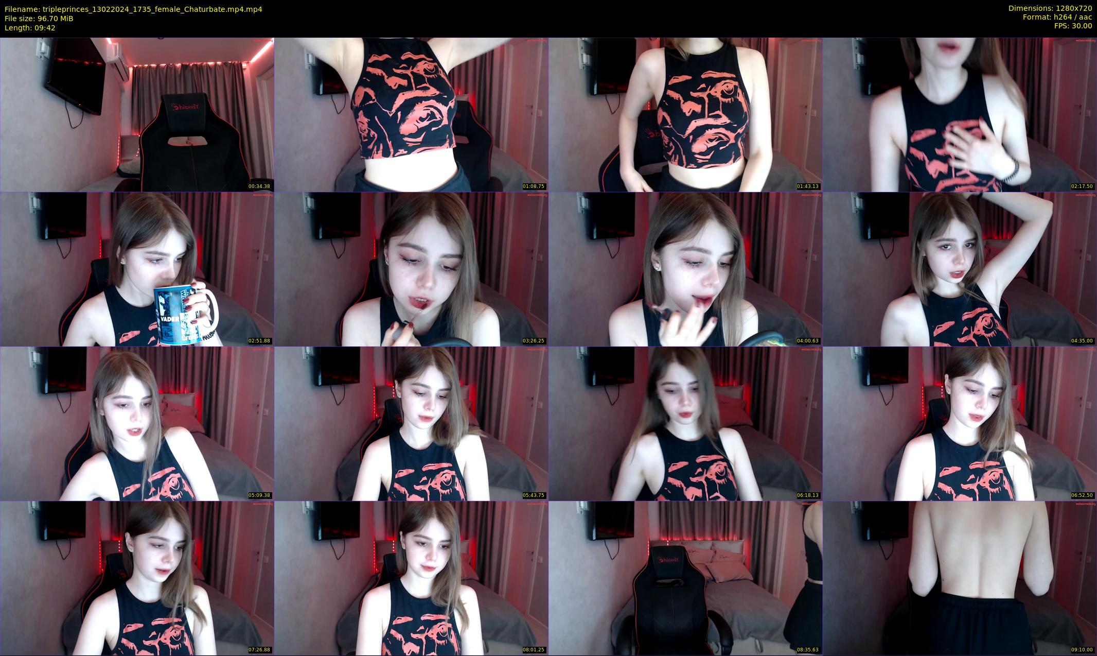 tripleprinces — 10 minute Chaturbate female cam show recording, 720p, Feb 13, 2024