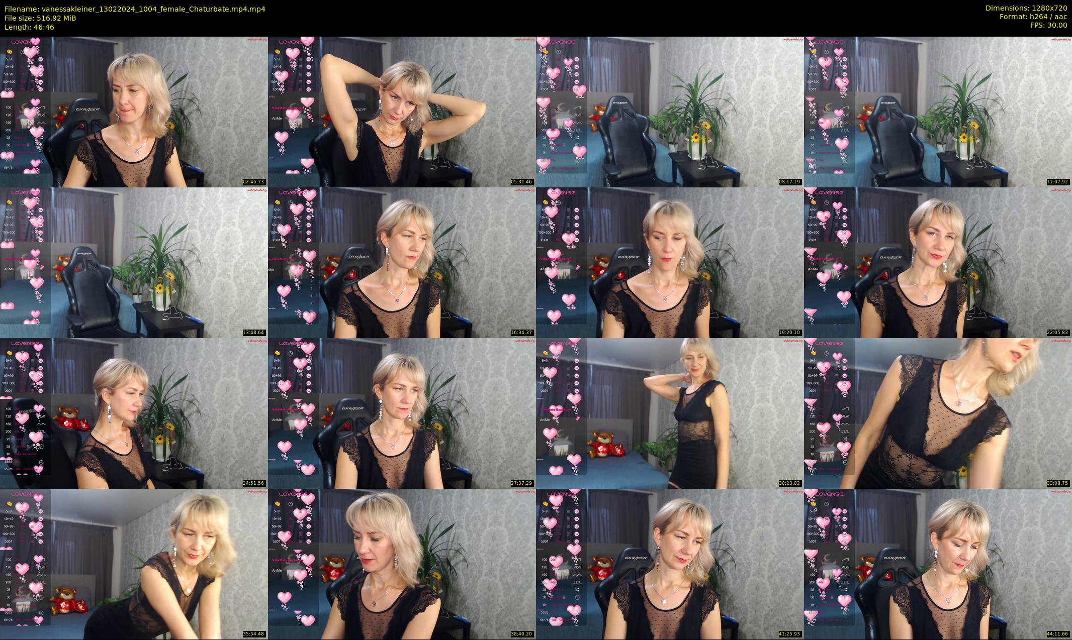 vanessakleiner — 47 minute Chaturbate female cam show recording, 720p, Feb 13, 2024