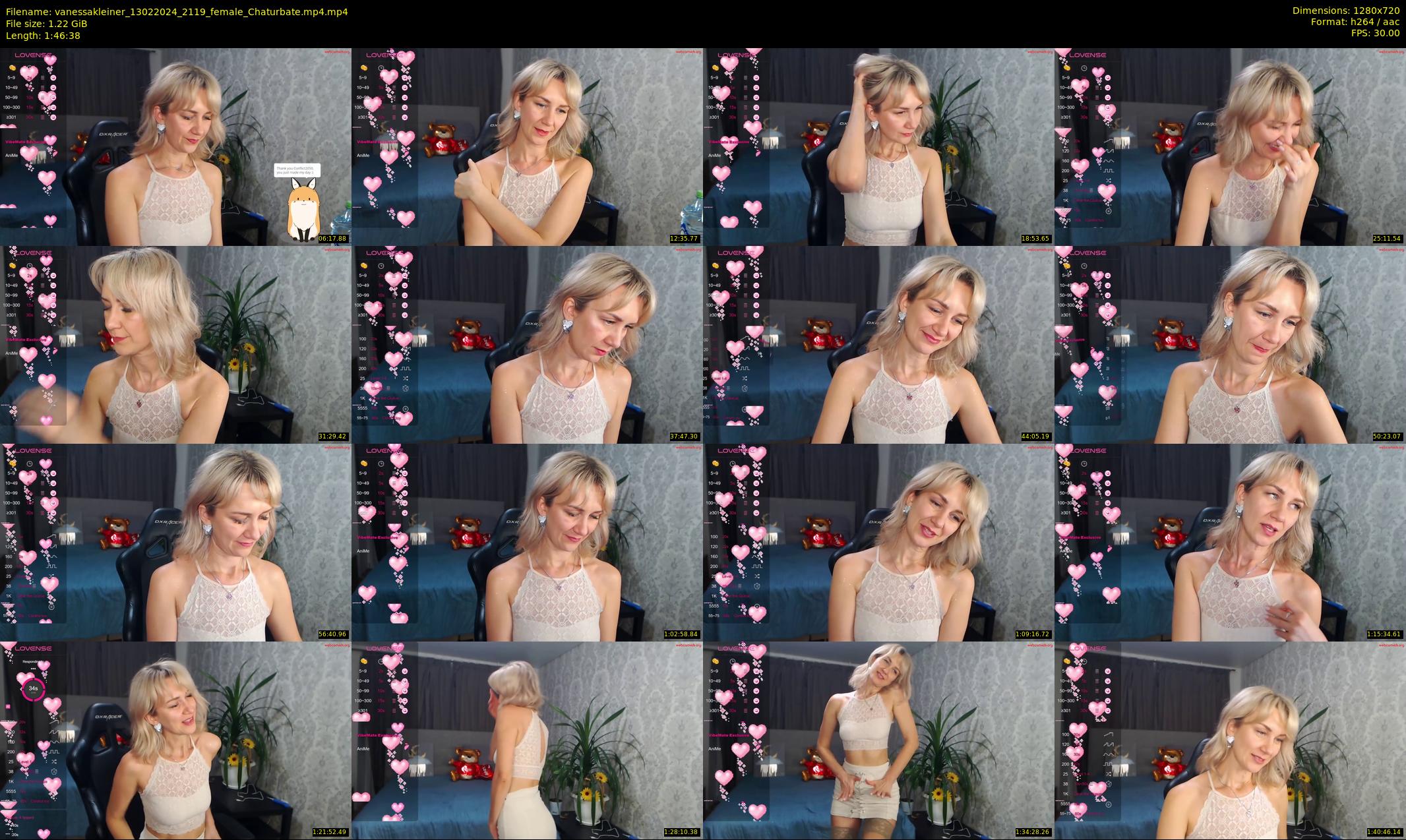 vanessakleiner — 107 minute Chaturbate female cam show recording, 720p, Feb 13, 2024